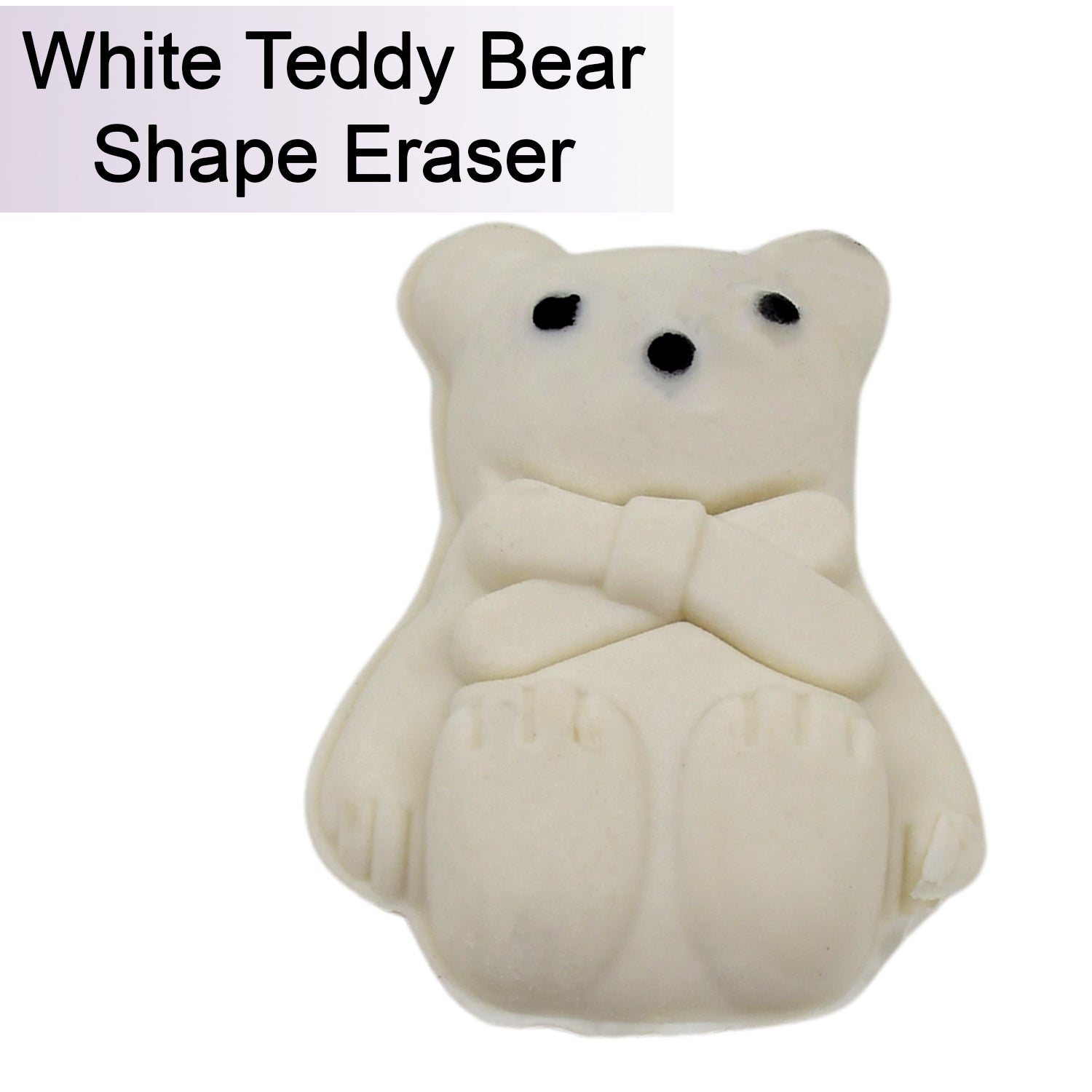 Mixed designs of cute cartoon erasers, ideal for students and art projects.