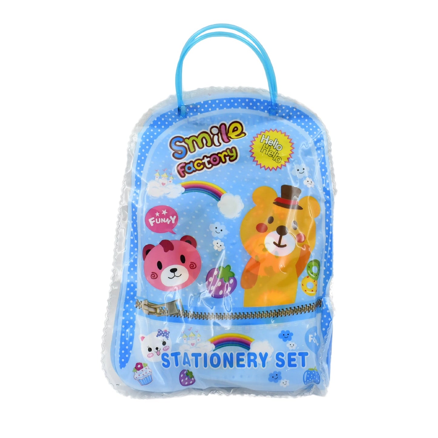 Compact zip bag for neatly storing all the school supplies for kids.