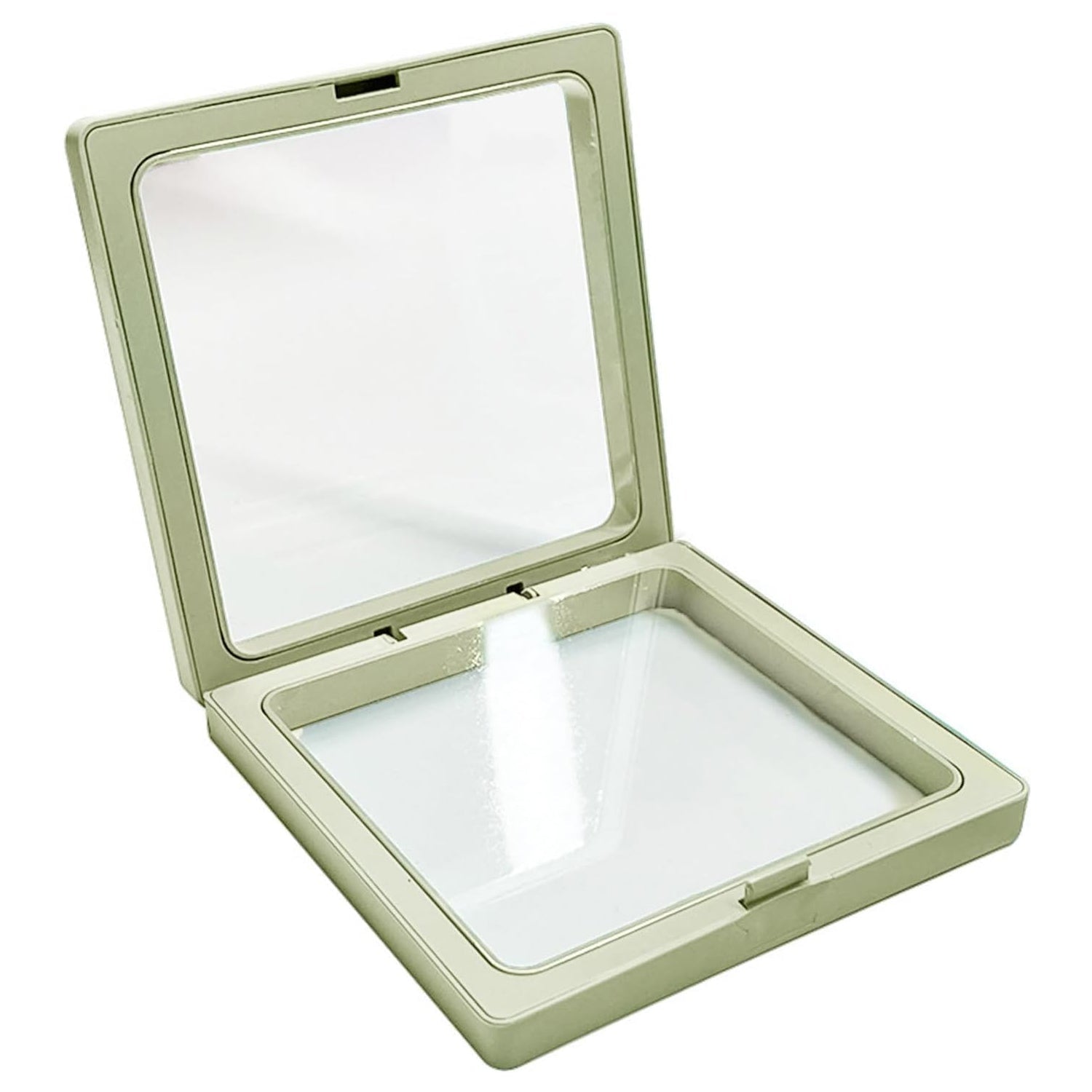 Stack of multiple Floating Jewelry Display Boxes, showing storage potential.