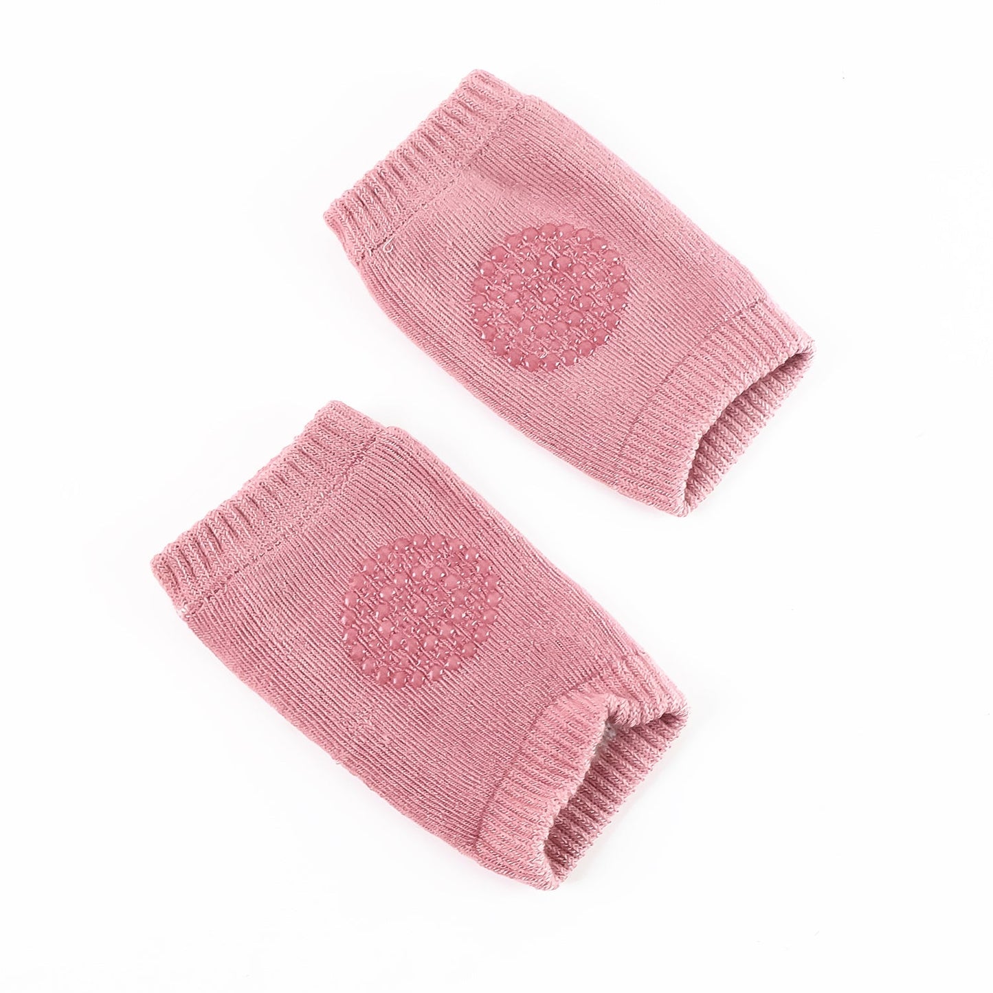 Warm and soft wool knit knee protectors for kids in pink color