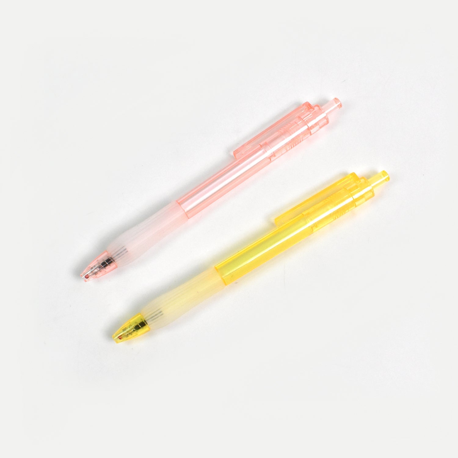 Detailed view of the CustoPen ballpoint pen's ergonomic grip and cap.