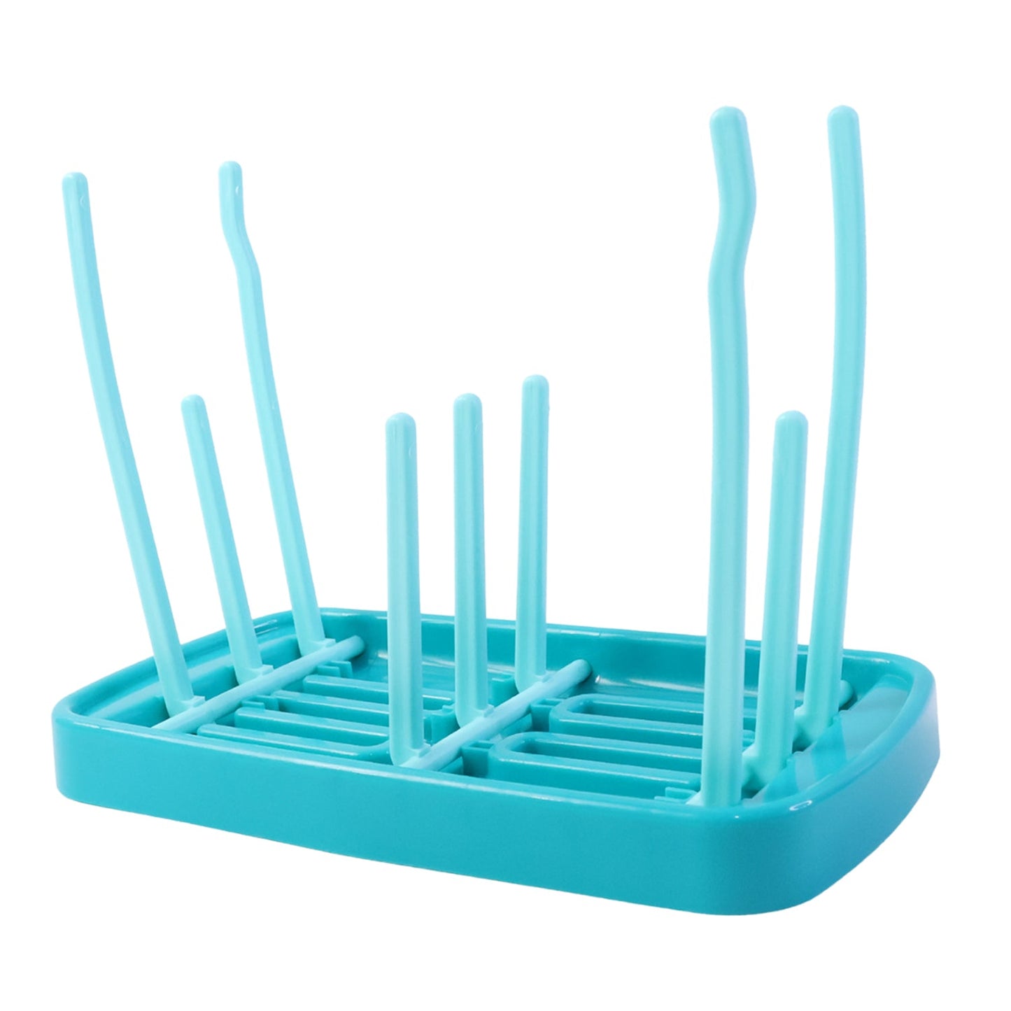 Multi-purpose baby feeding bottle drying rack with removable drip tray
