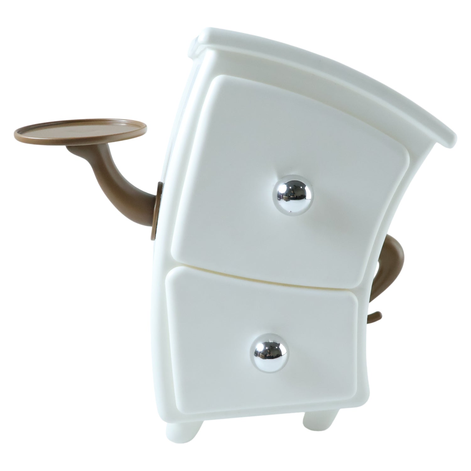 Stable base and side hook of the small 2 layer storage drawer organizer