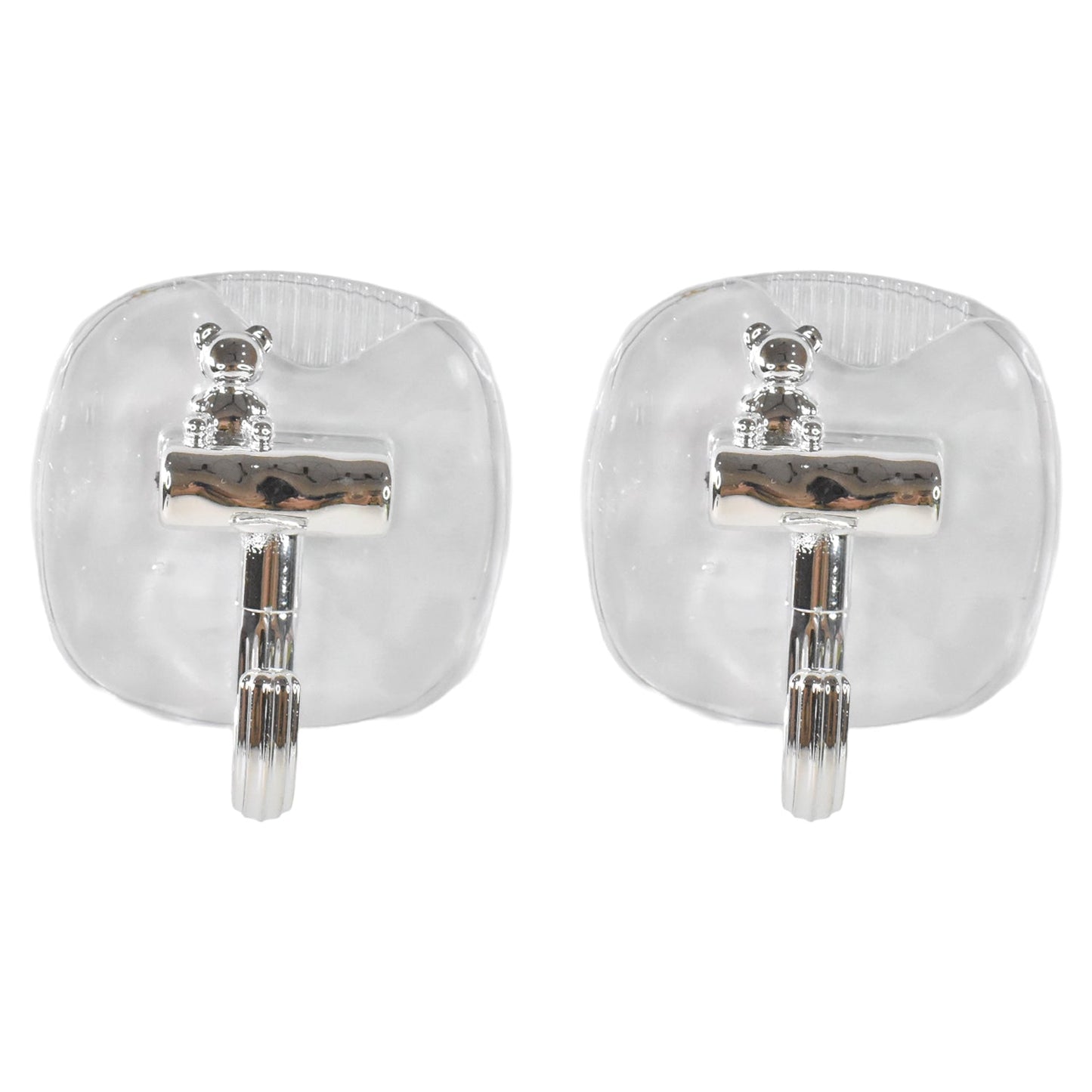 Plastic self adhesive wall hook with secure grip on smooth surface