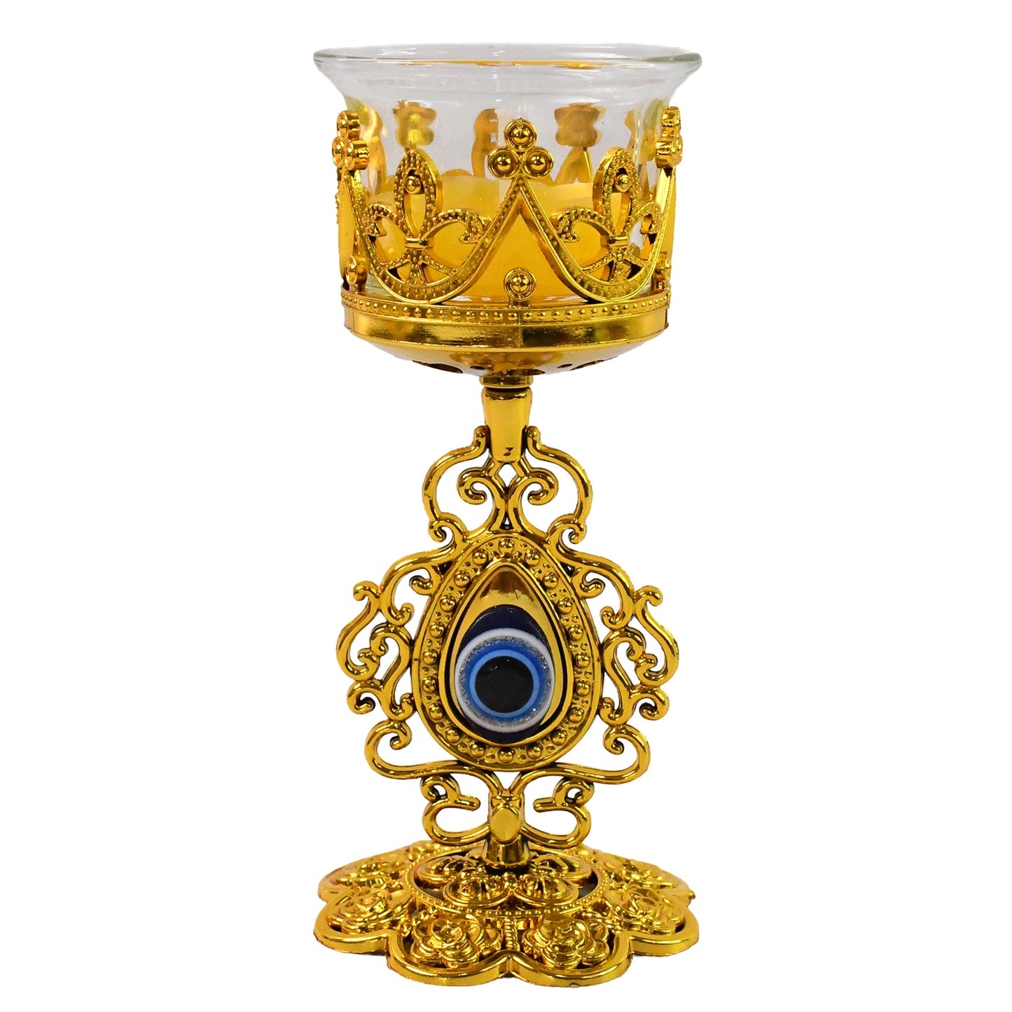 Radiant floral candle holder ideal as Diwali gift