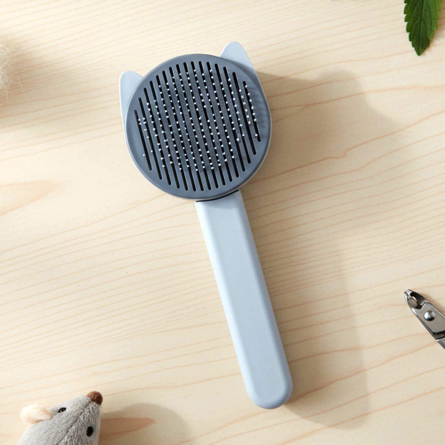 Soft needle comb ideal for pet fur grooming and tangle removal