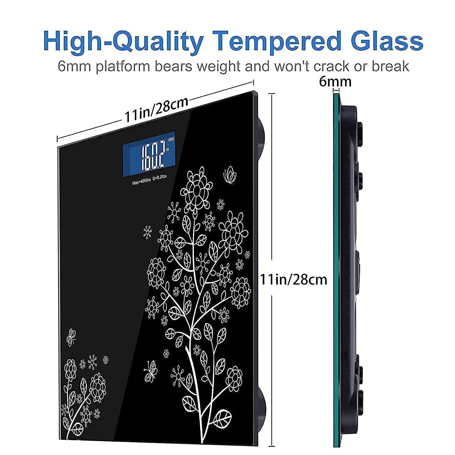 Easy-to-read digital display on the precision personal weighing scale.
