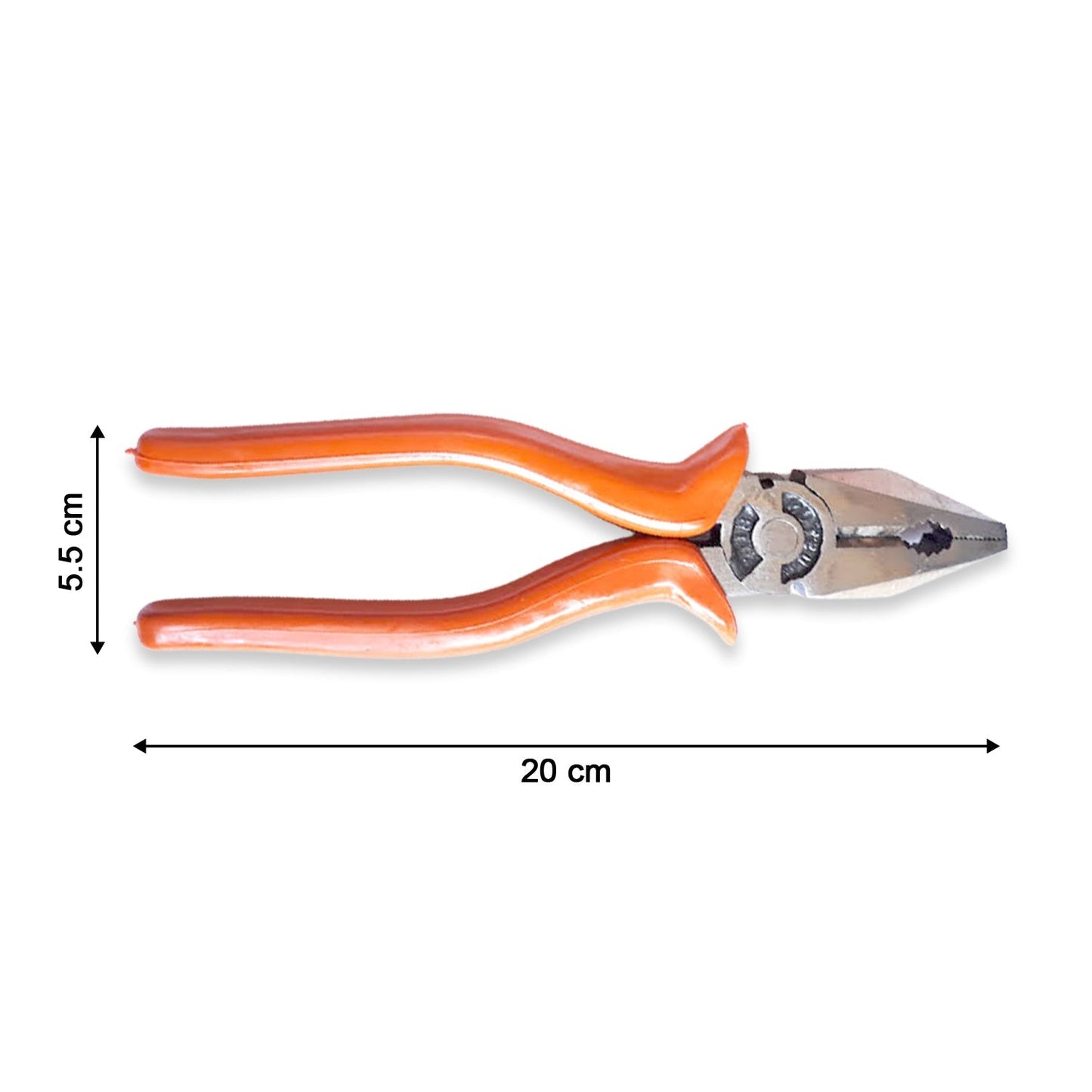 Ergonomic combination pliers, ideal for gripping, bending, and cutting wires.