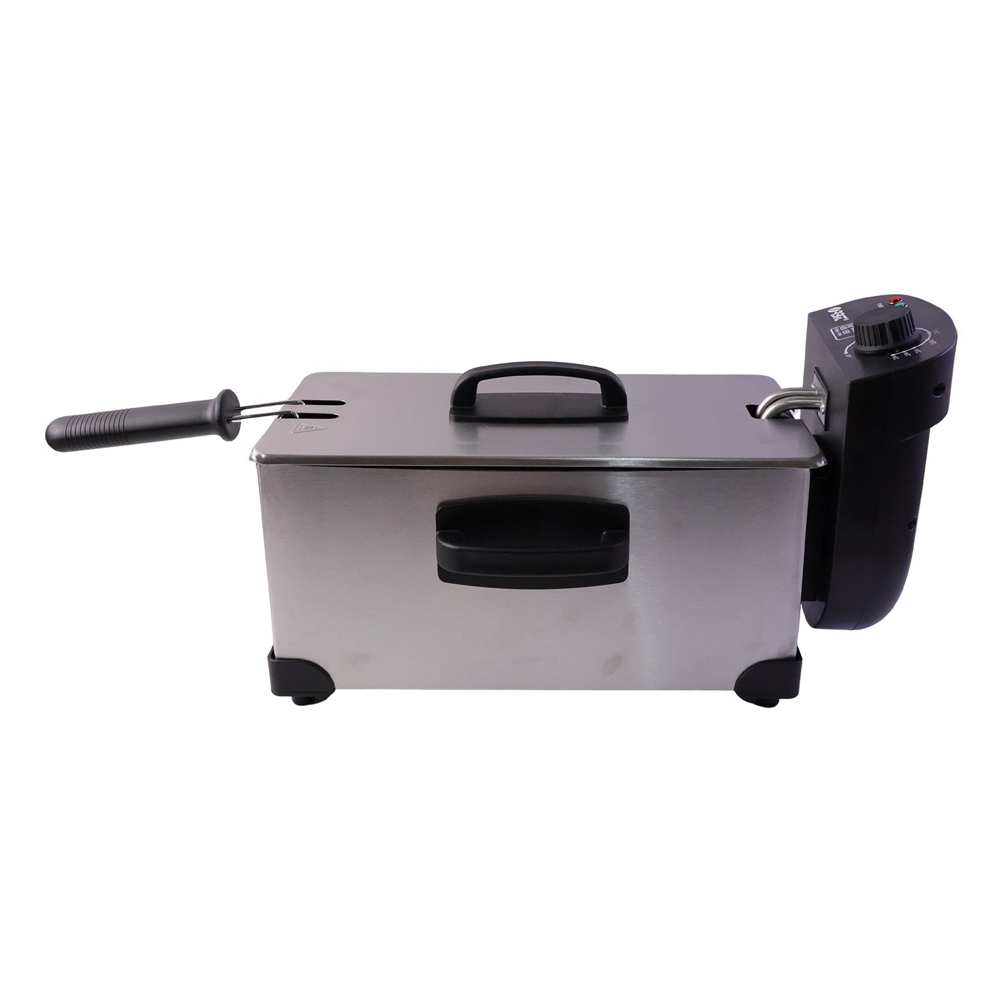 Orbit deep fryer with removable lid featuring viewing window