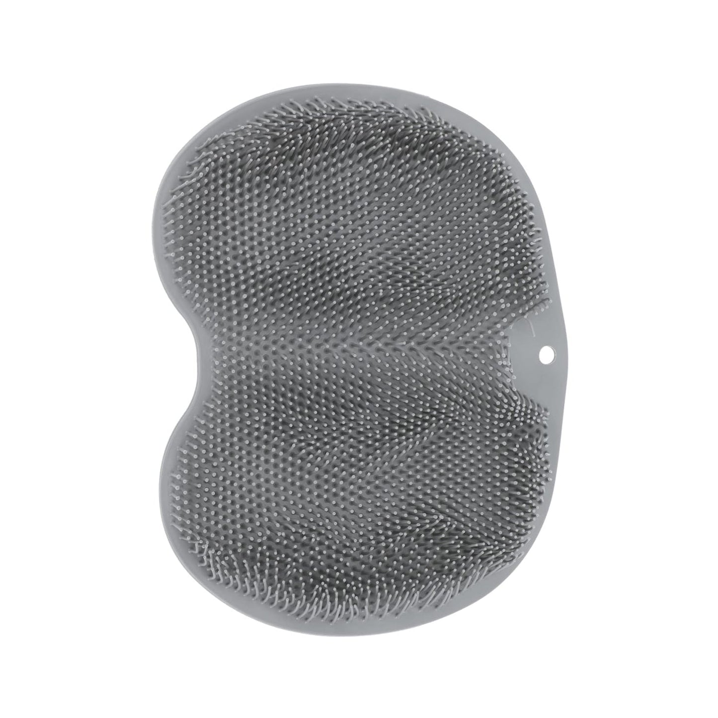 Textured silicone foot scrubber mat for shower use