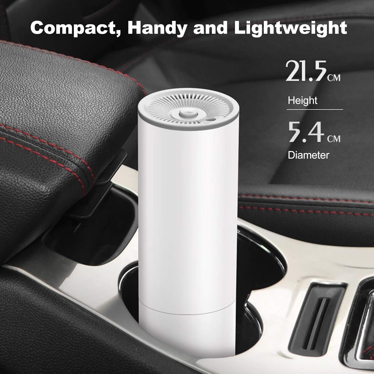 Powerful portable car vacuum cleaner effortlessly cleaning car floor mats.
