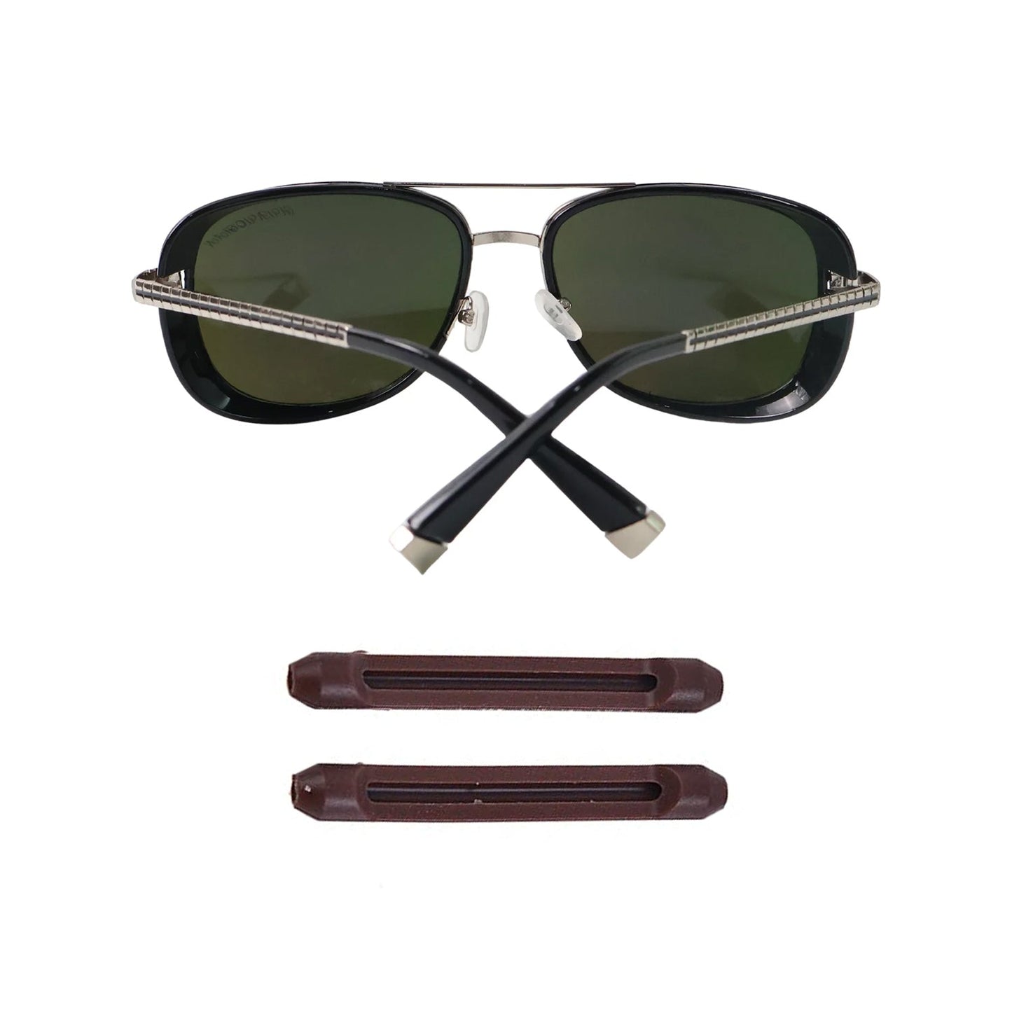 Glasses cleaning cloth and case included in sunglasses protection kit