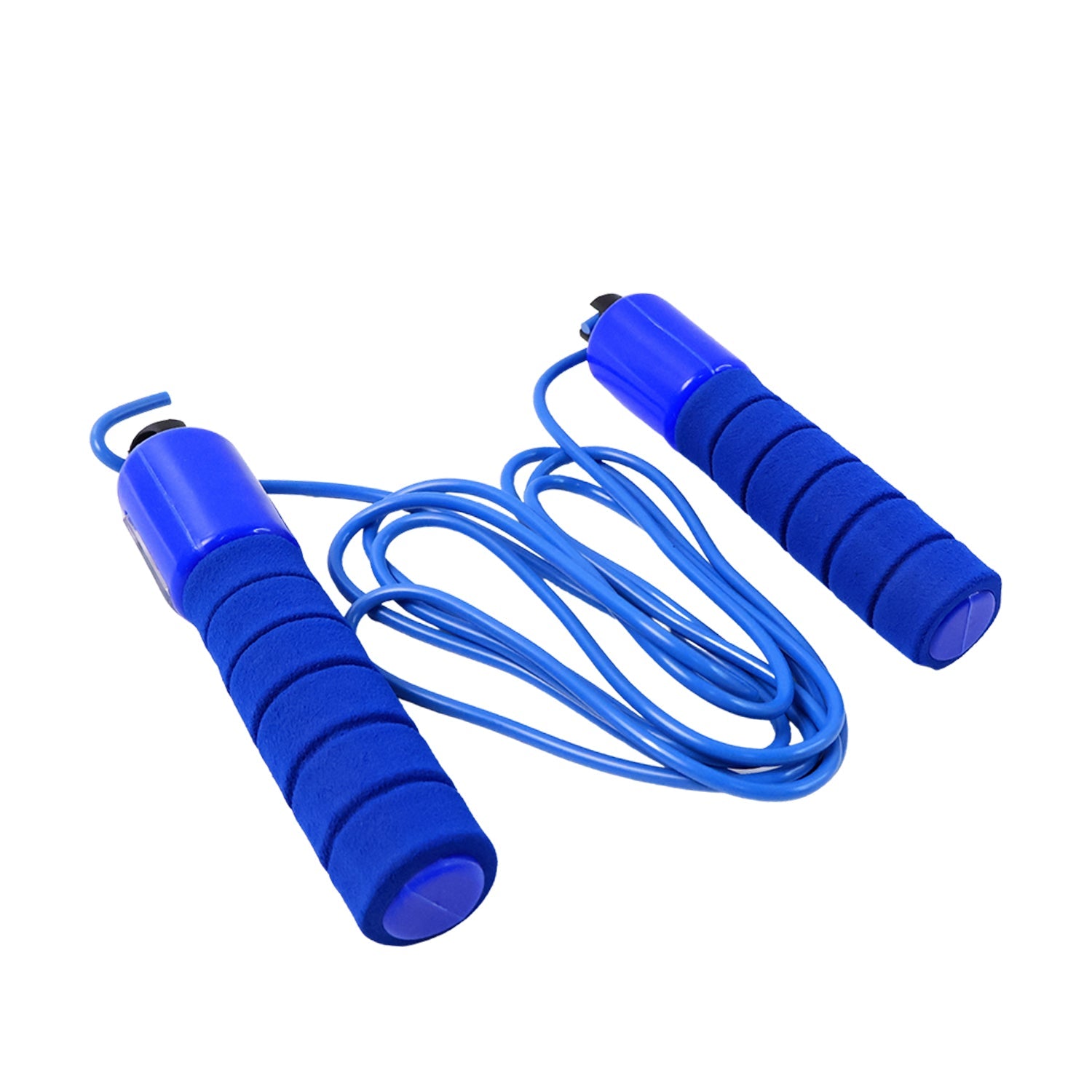 Smart digital jump rope with calorie and jump count tracker for home gym
