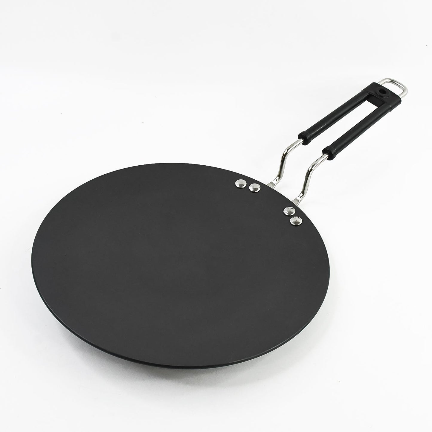 Everyday use non-stick roti tawa with a secure handle