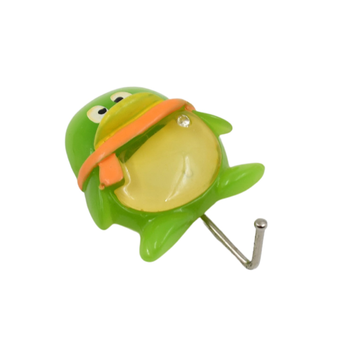 Packaging of the GlimmerHome frog-shaped self-adhesive wall hook.