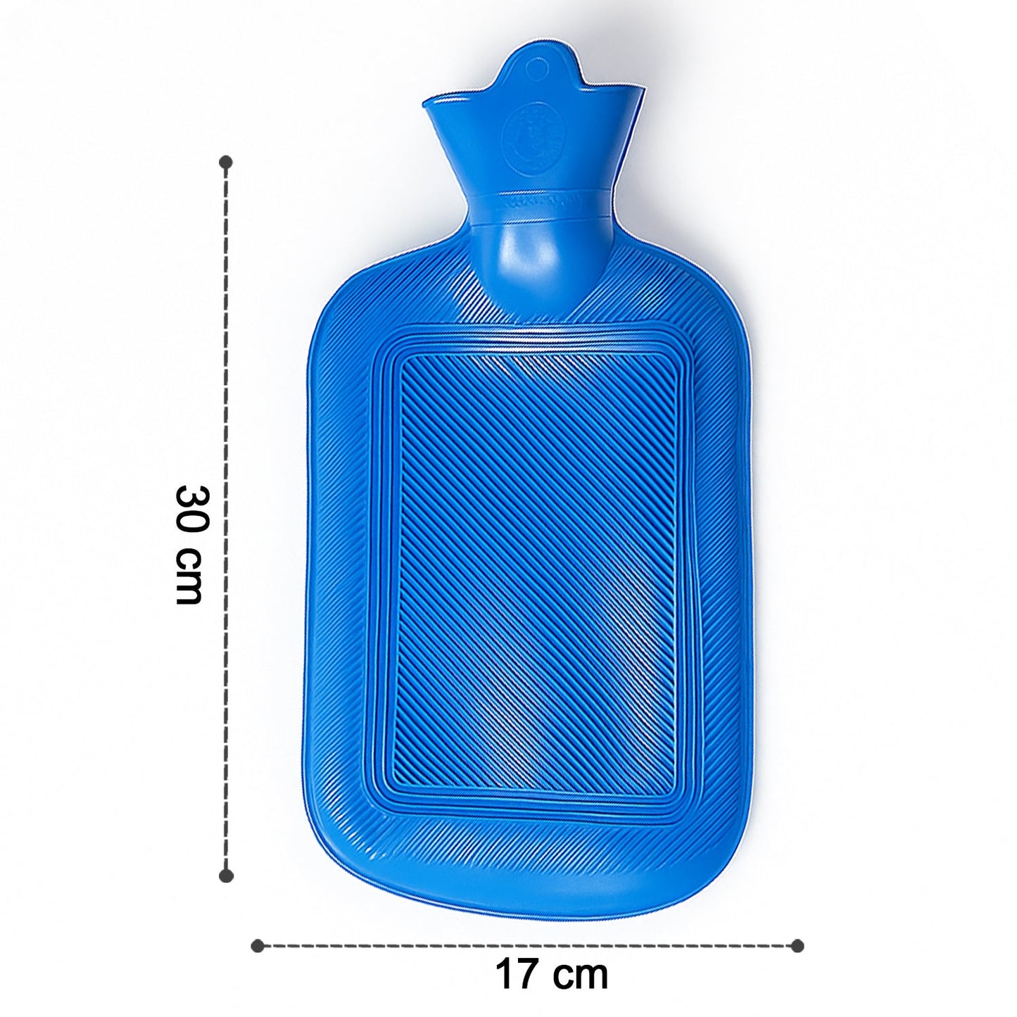 Pair of red and green Rubber Hot Water Bags, ideal for winter comfort.