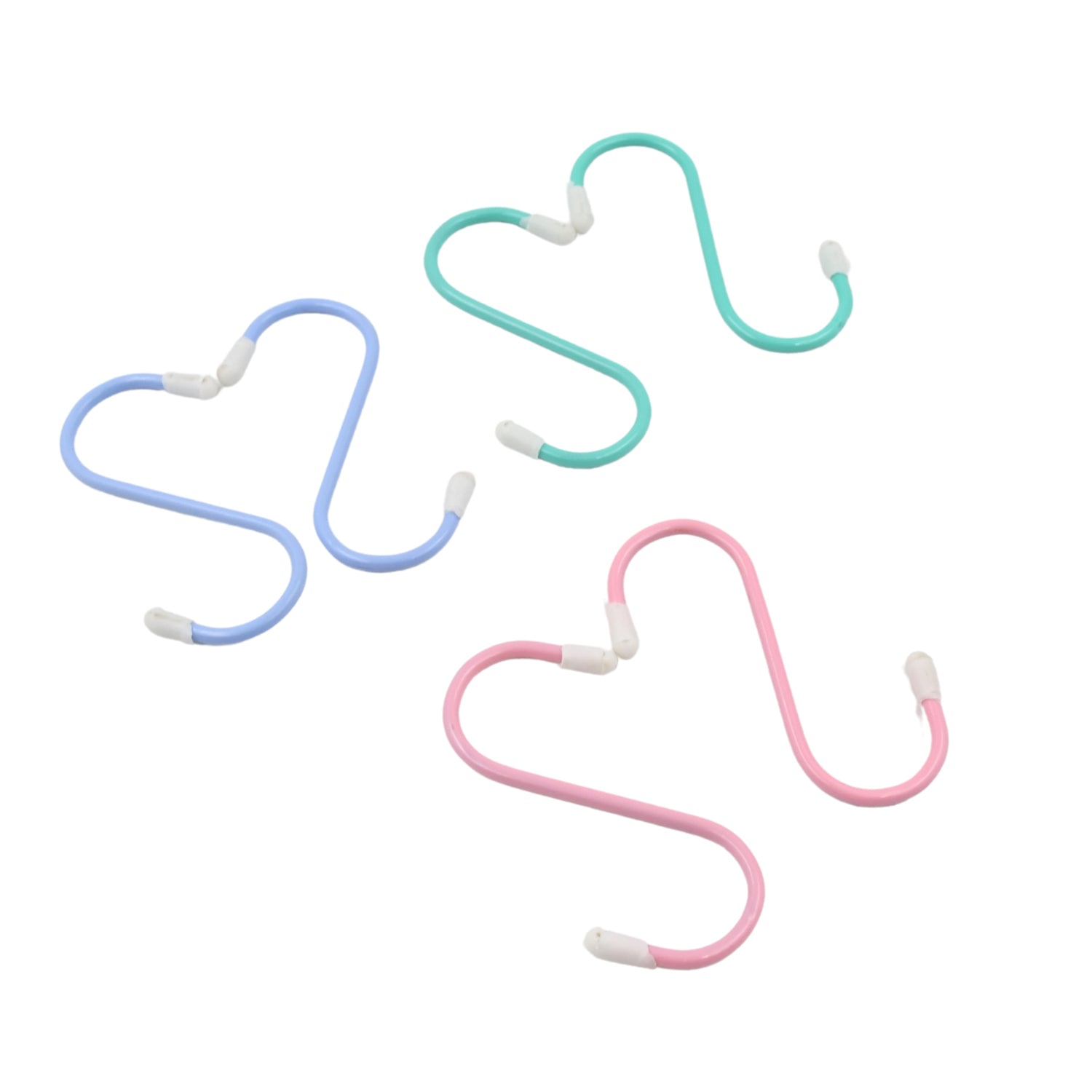 Practical S hooks for wardrobe, effortlessly hanging clothes and accessories to save space.