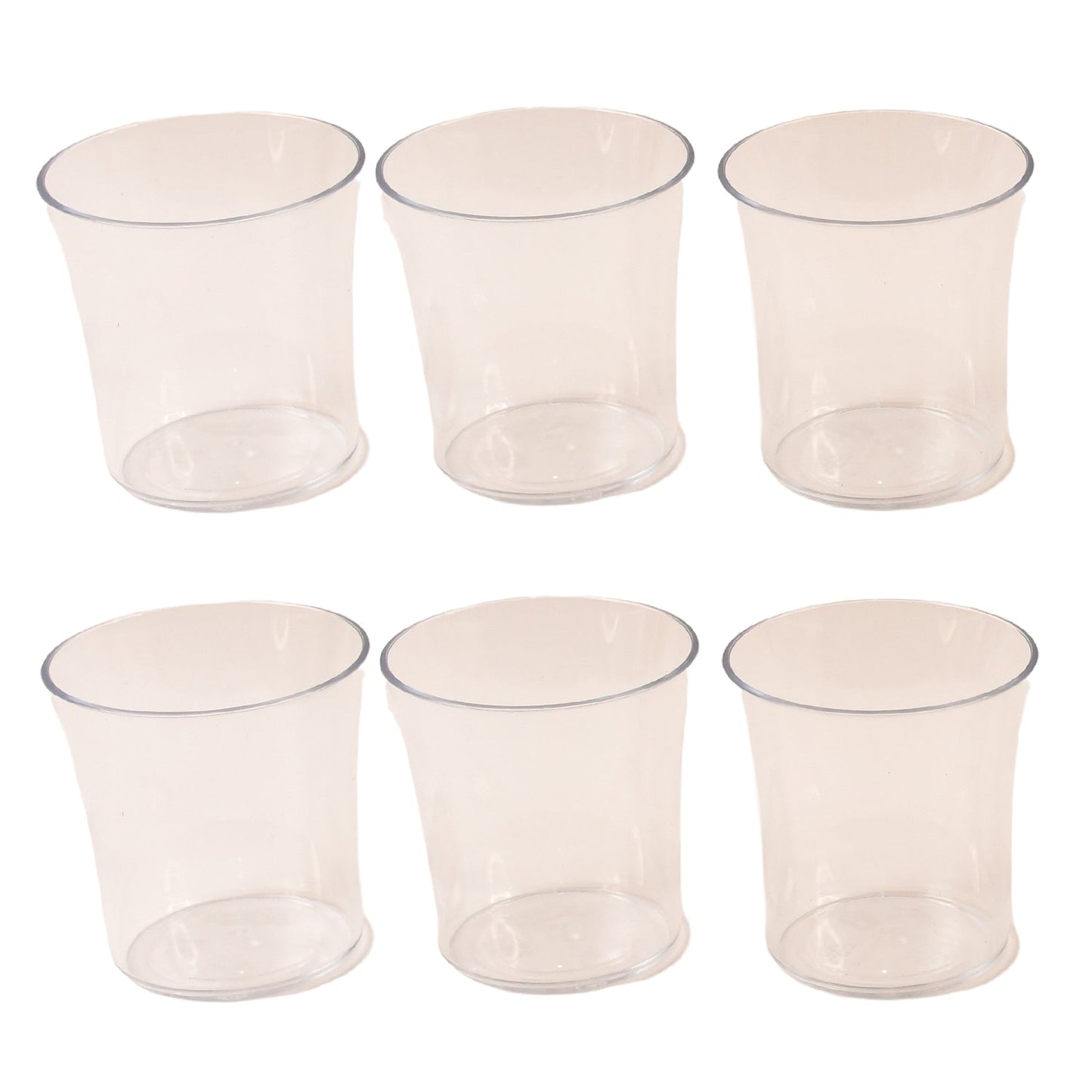 Daily use plastic glasses arranged in Apex Welcome Glass Set