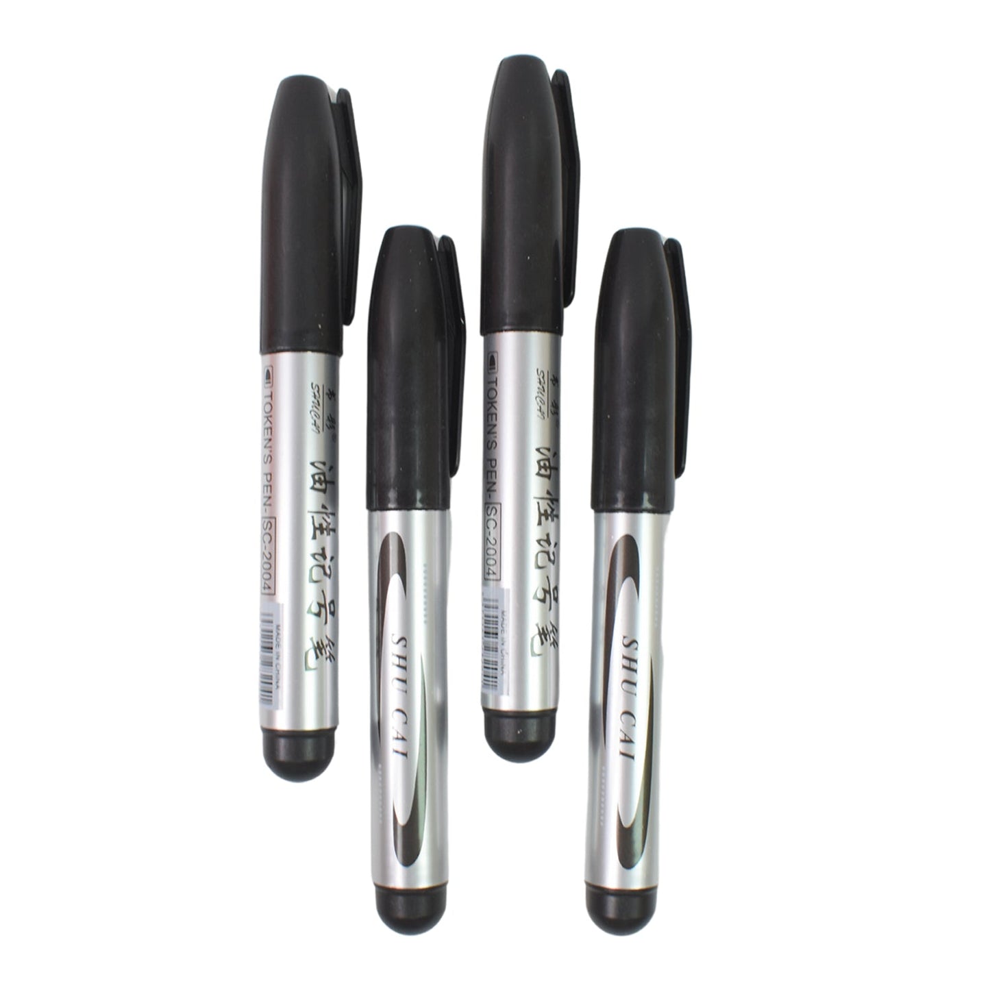 Packaging for the ScribbleJoy Black Marker Set, highlighting the 4-piece collection.