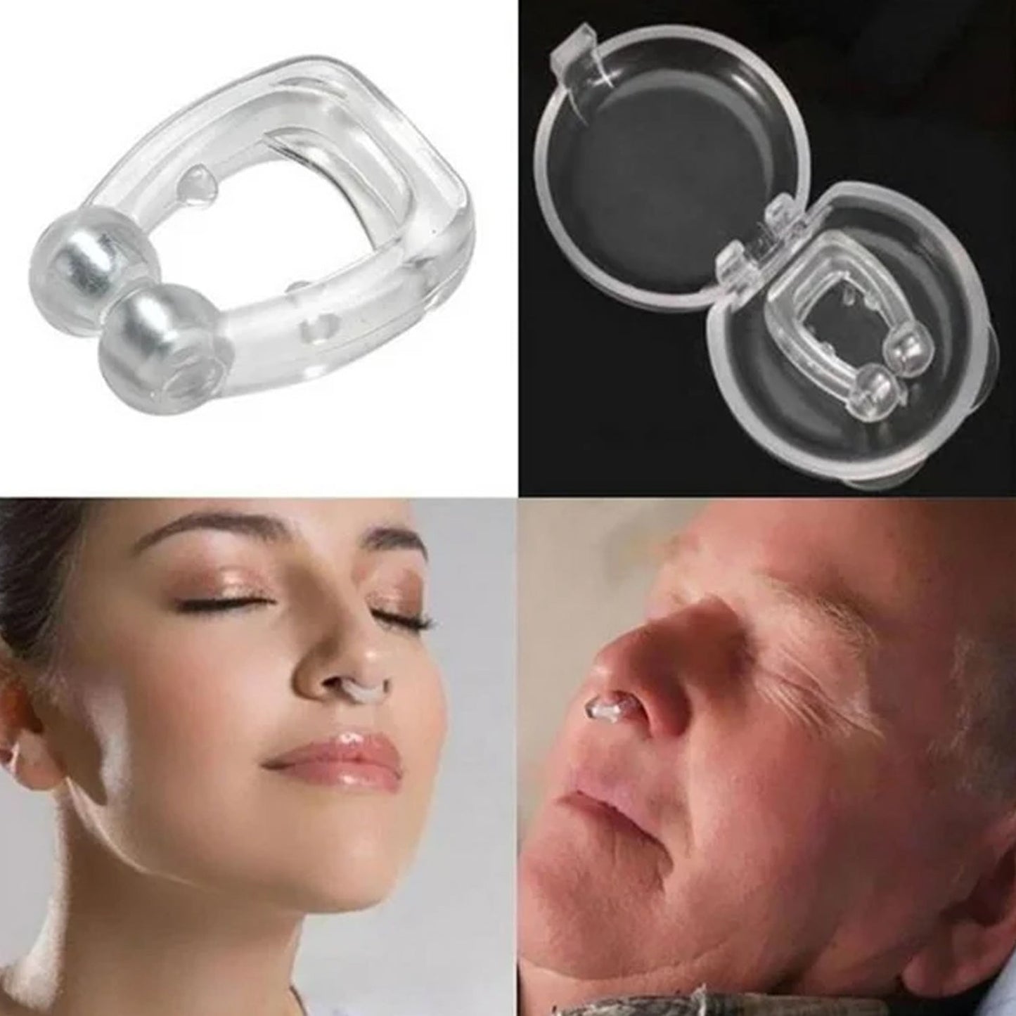 Protective mirror lid case for the silicone magnetic nose clip