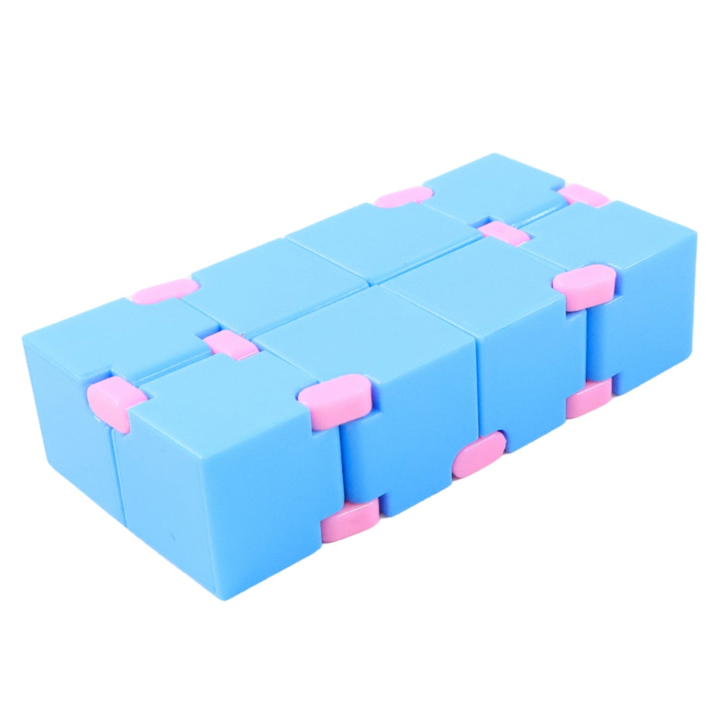 Foldable Infinity Cube plastic fidget toy for anxiety reduction