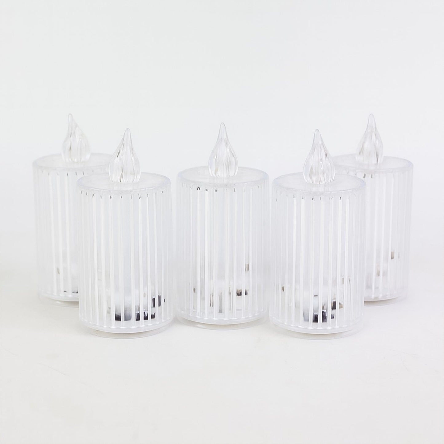 Single LED flameless candle with premium crystal-effect design