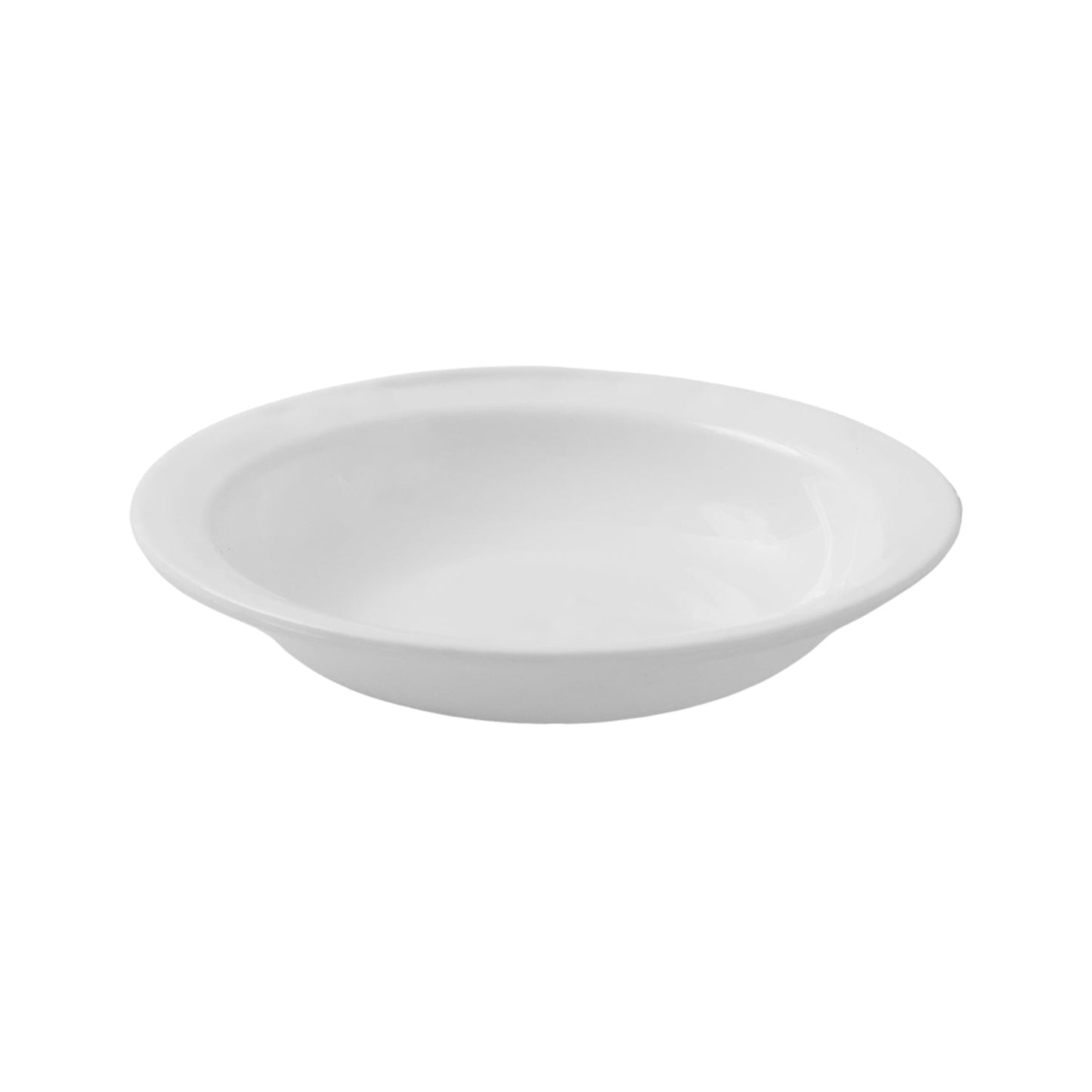 Round deep serving bowl suitable for hot and cold dishes