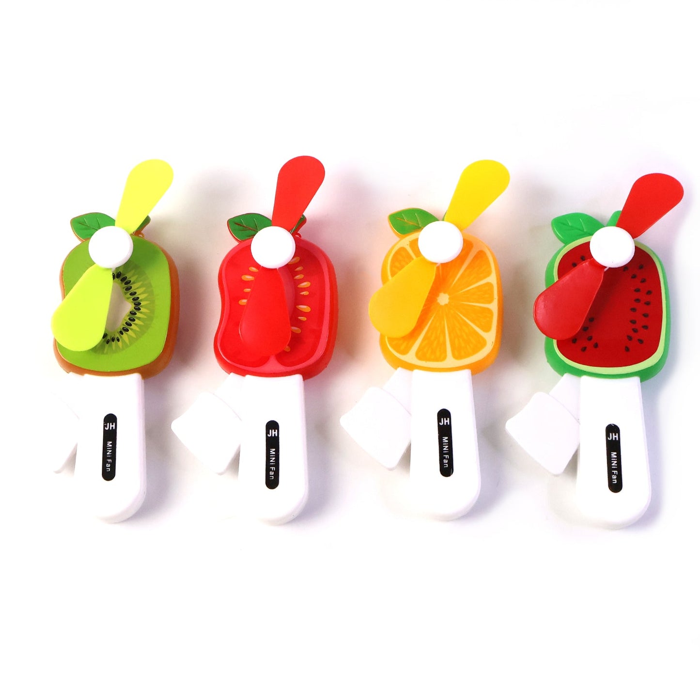 Compact portable kid's cooling fan shaped like a fruit for travel use
