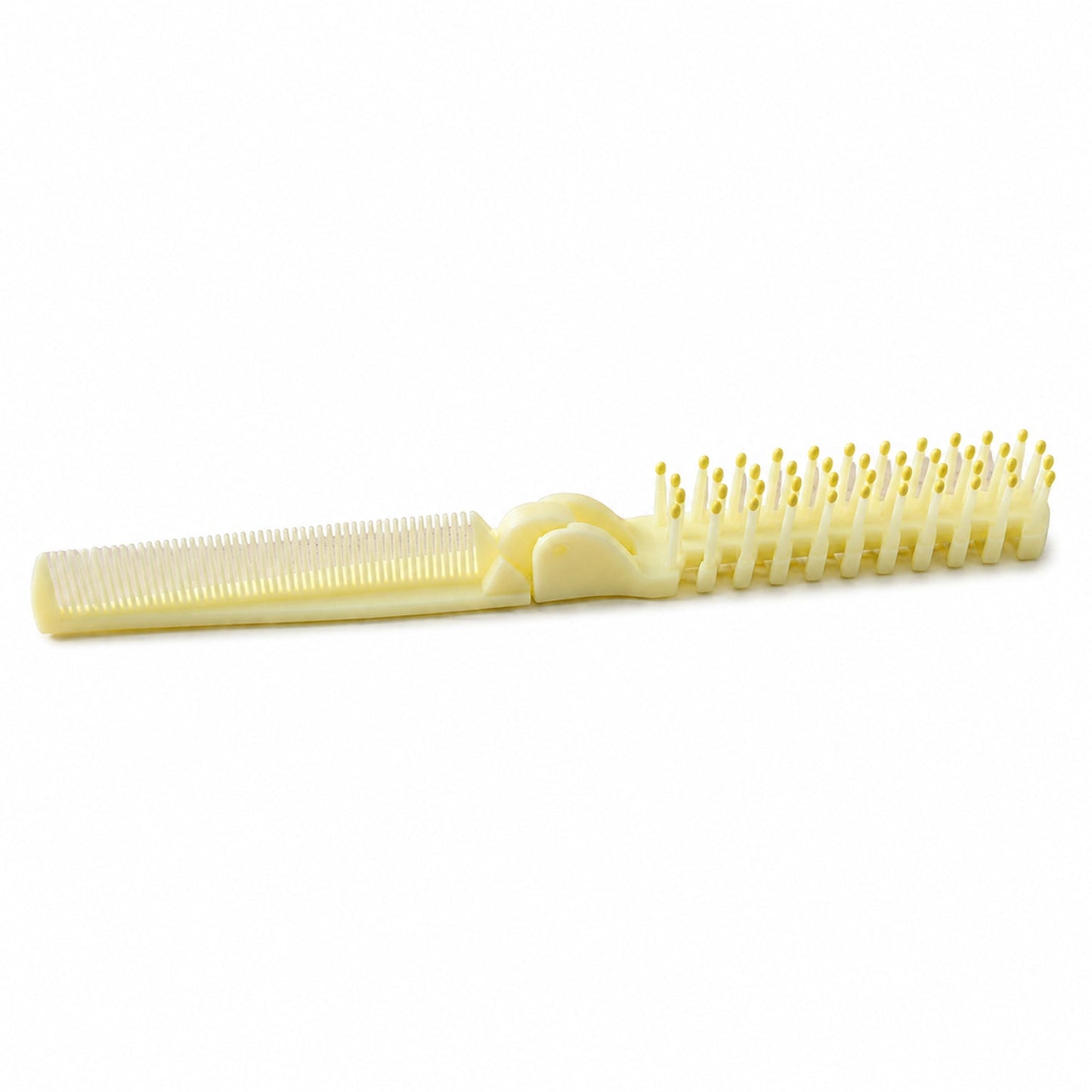 Folded portable hair styling comb & brush design