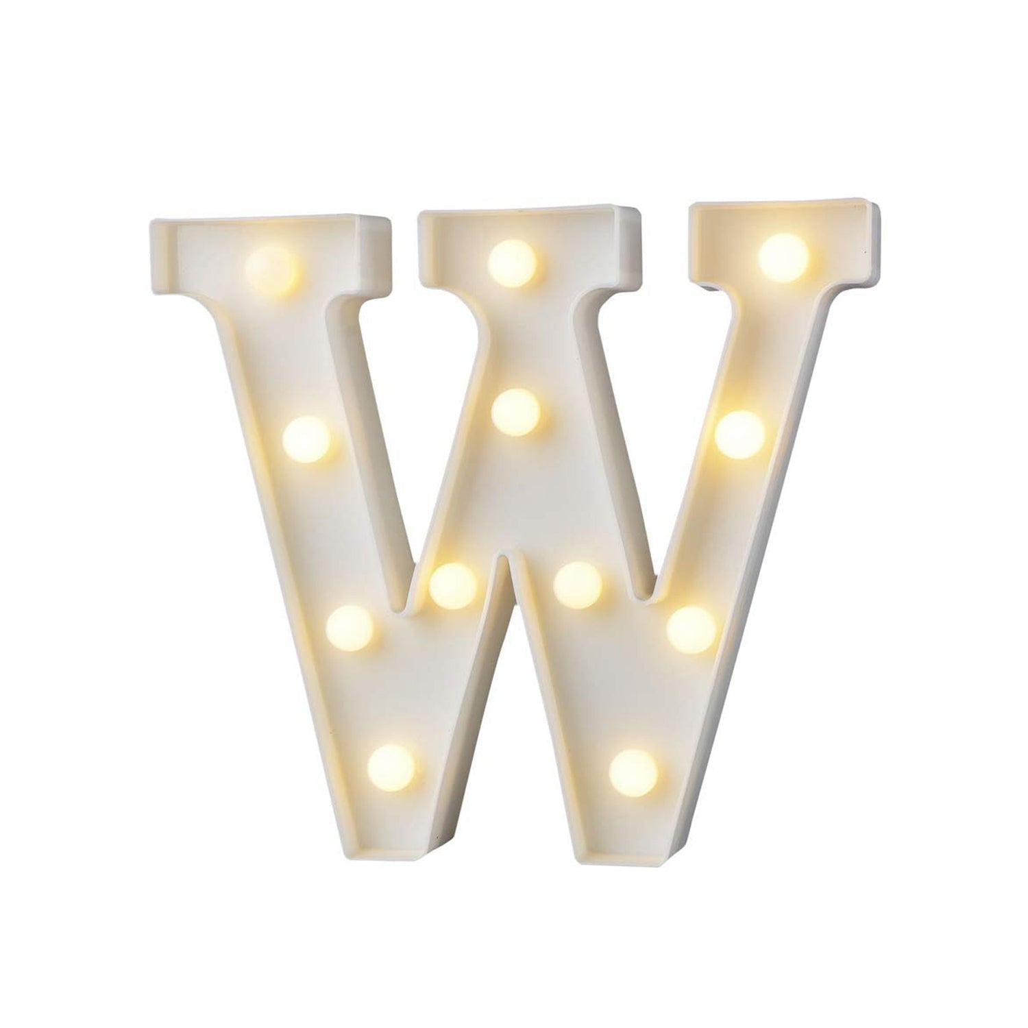 Portable W shaped decorative lamp battery operated for home use