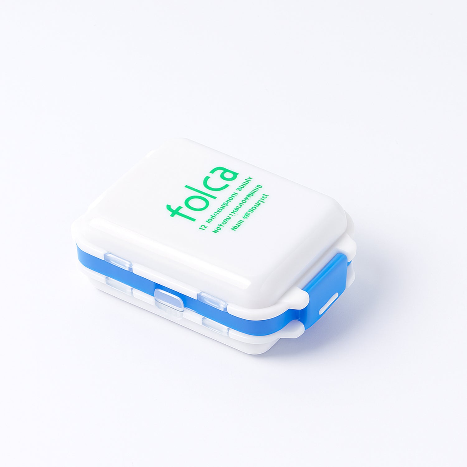 Medicine holder pill organizer with translucent lids