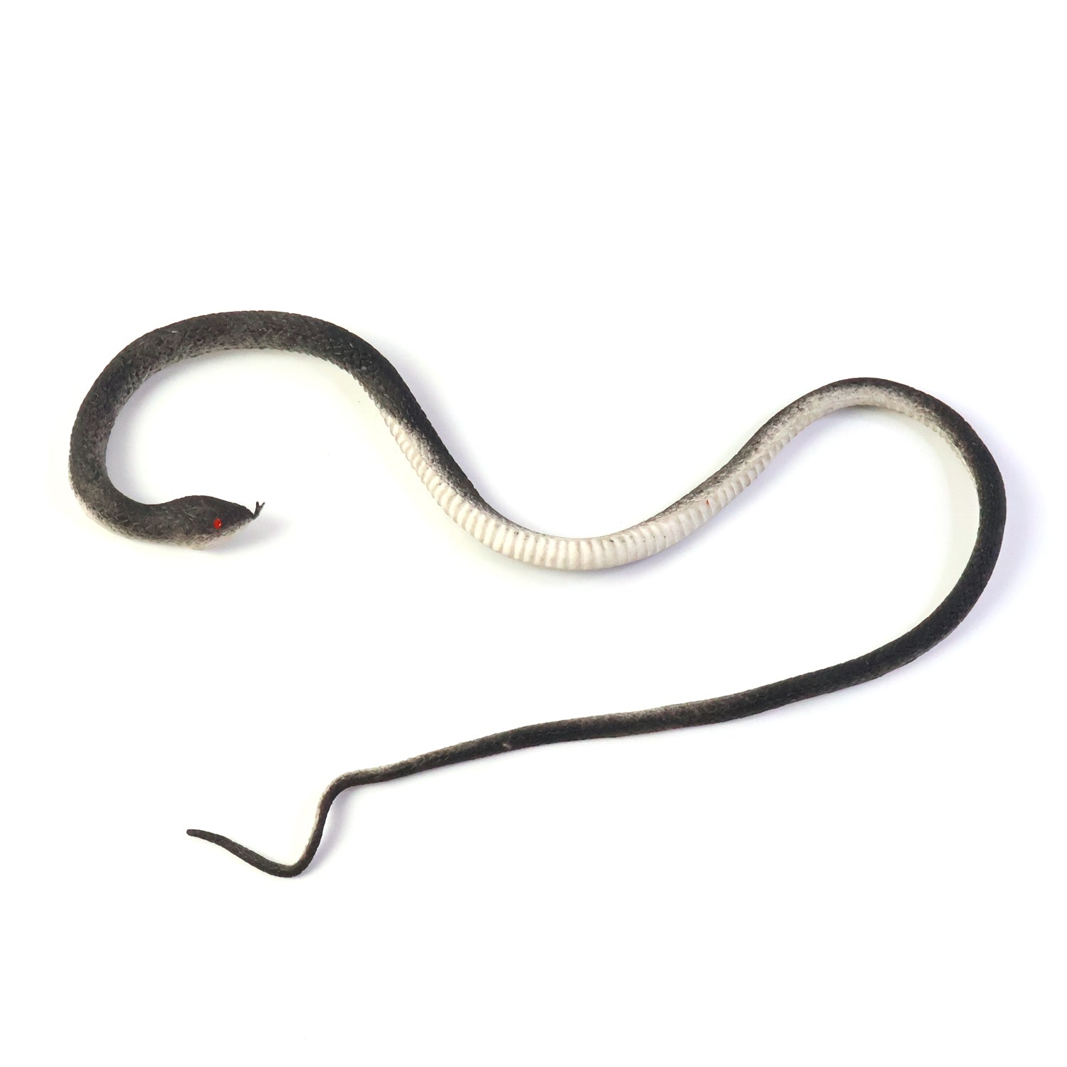 Durable rubber snake prank toy for playful tricks and scares