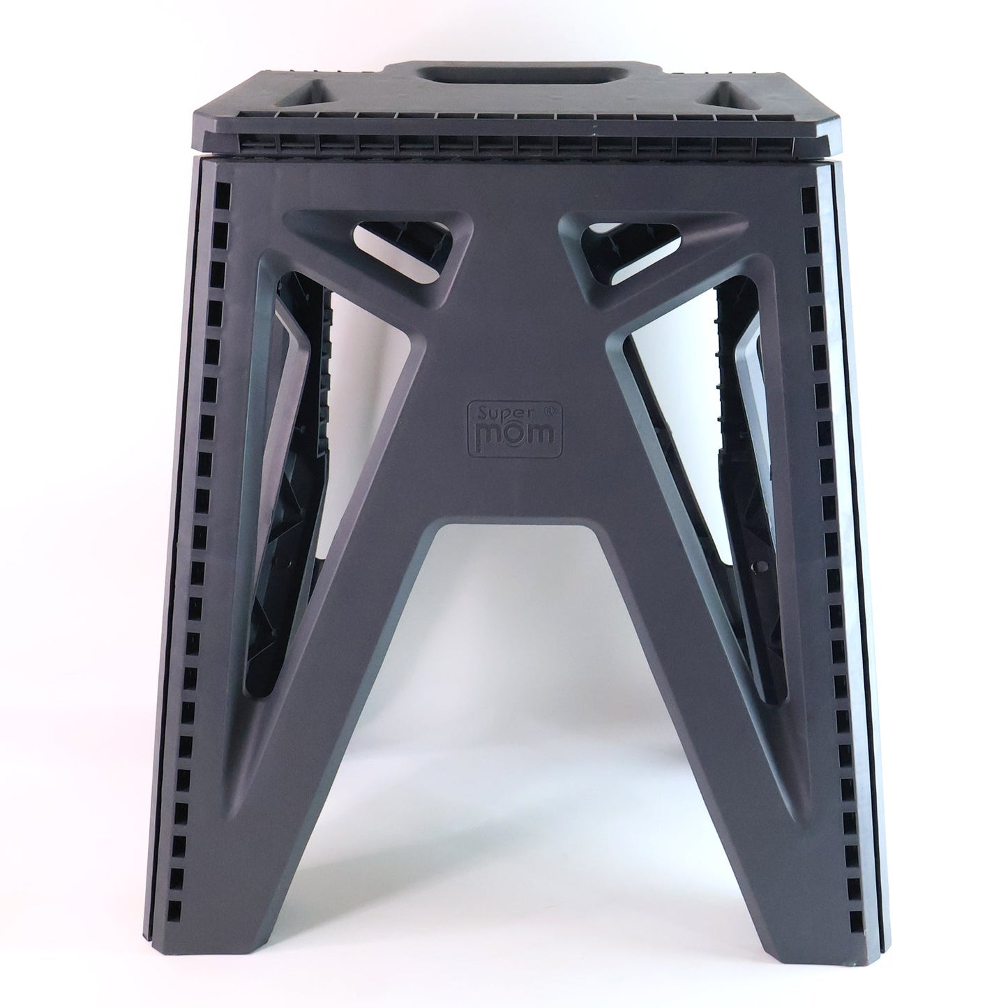 Supermom 18 inch folding stool supporting heavy weight securely