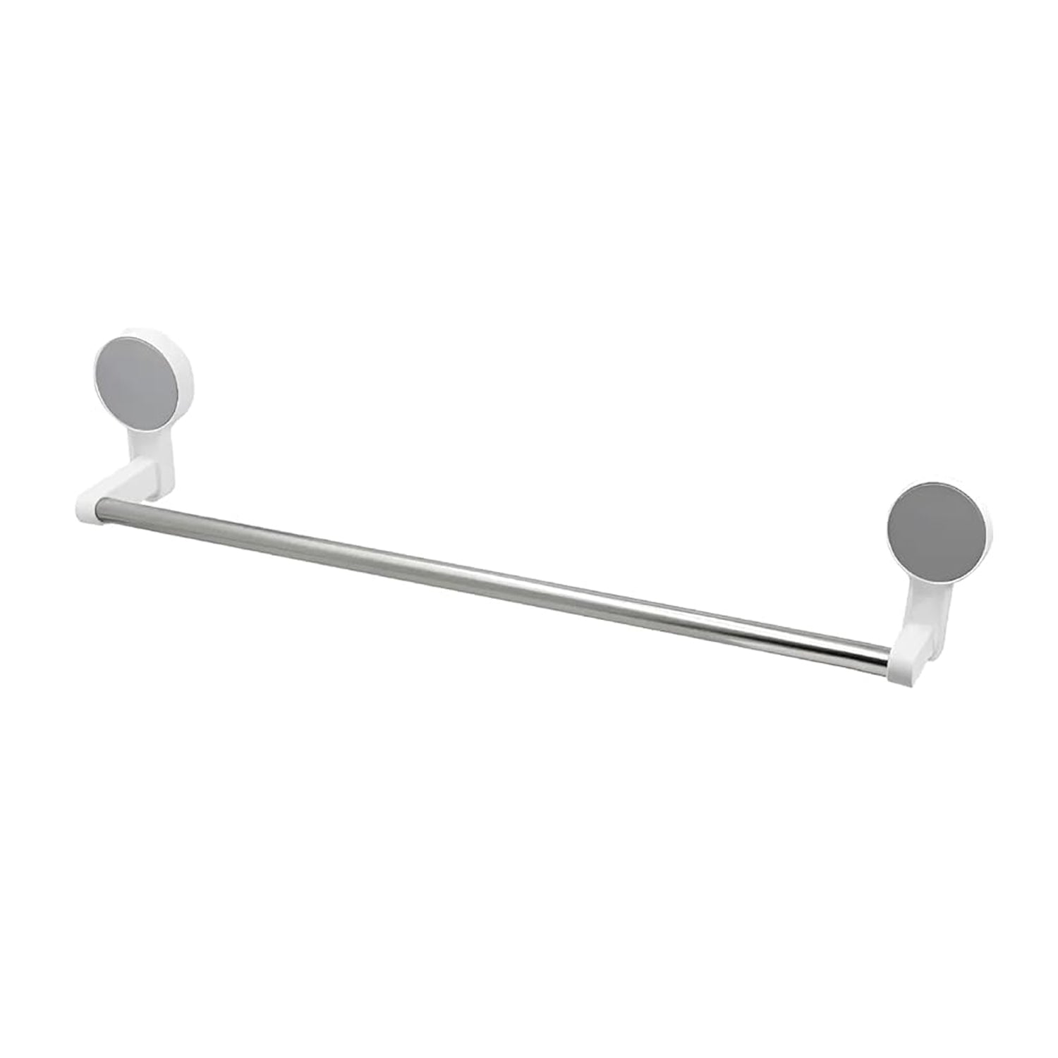Towel organizer rod with stable brackets fixed on wall
