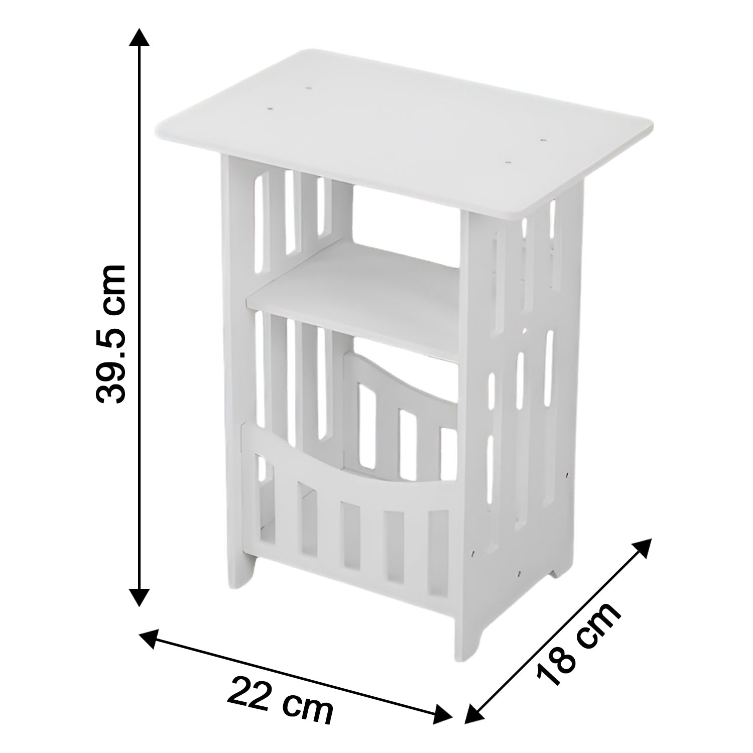 Portable wooden style organizer stand for home or office