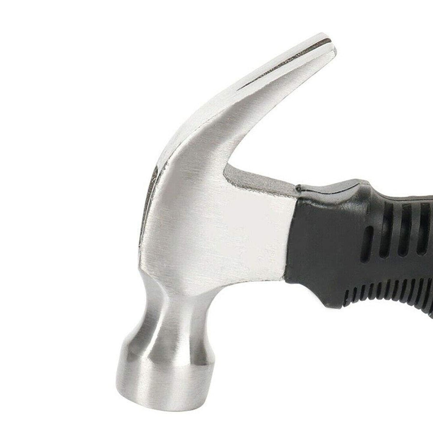 The mini claw hammer shown from another angle, showcasing its compact size and utility.