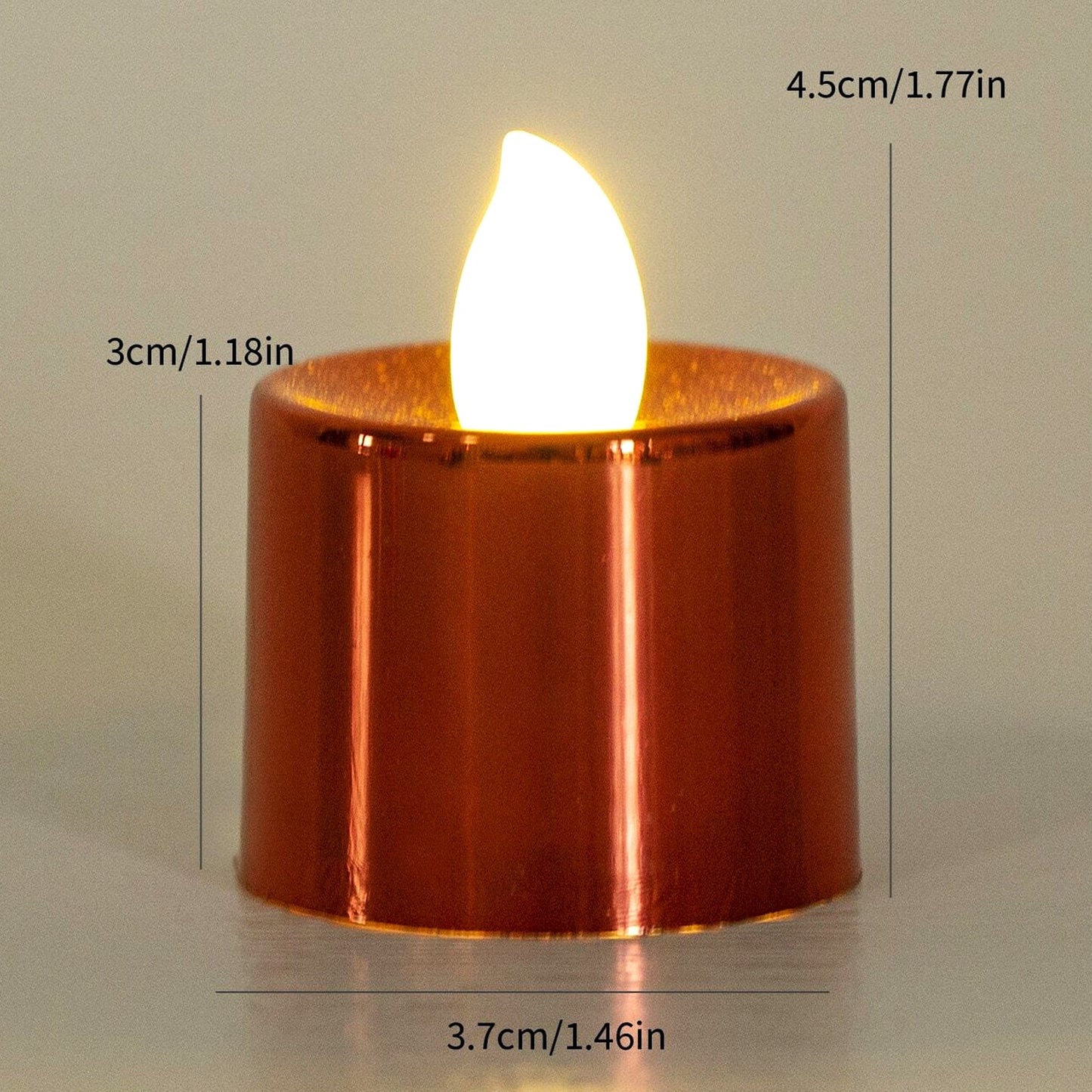 Packaging of 24 battery-operated LED tealights by Styleva.