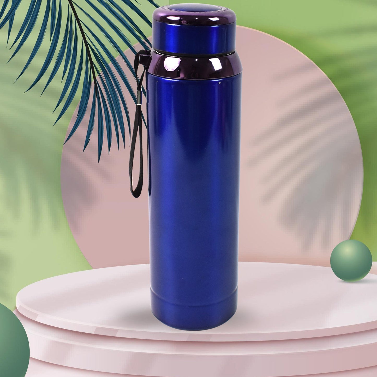Bottle pouring hot beverage for on-the-go use
