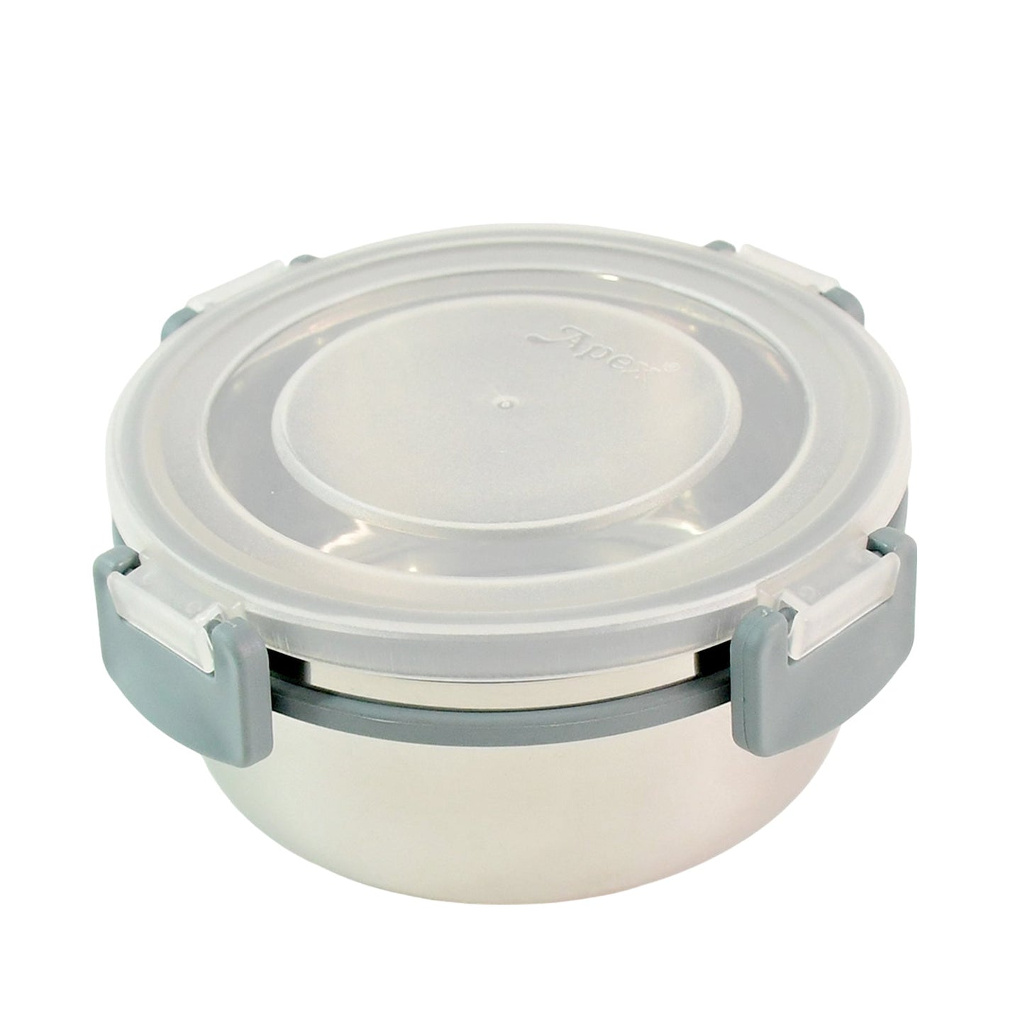 Stacked airtight food storage containers to save kitchen space