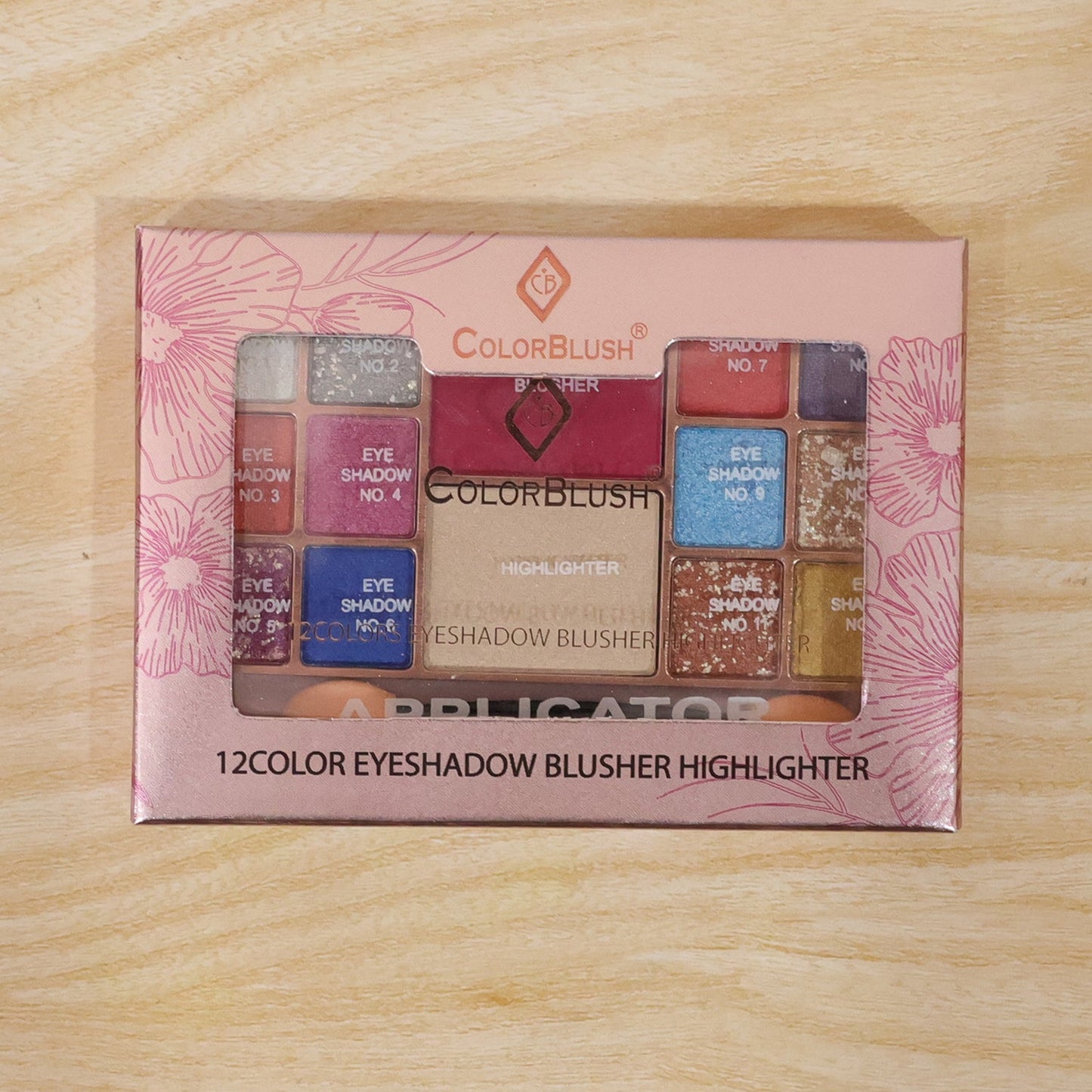 Vibrant multi-shade eyeshadow palette perfect for professional beauty use