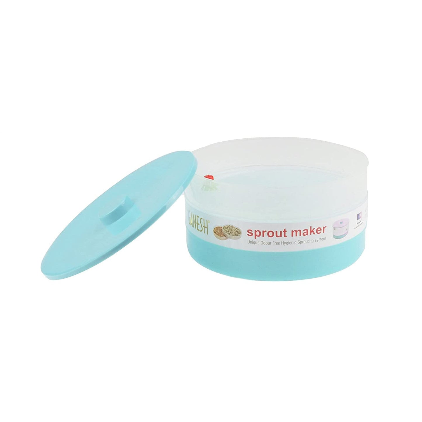 Empty Ganesh 1800 ml sprout maker, highlighting its easy-to-clean design.