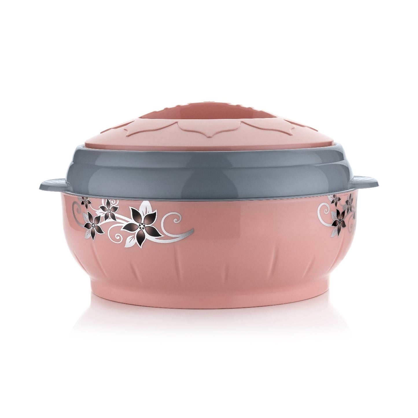 Elegant floral print insulated casserole, ideal for keeping rotis and chapatis warm.