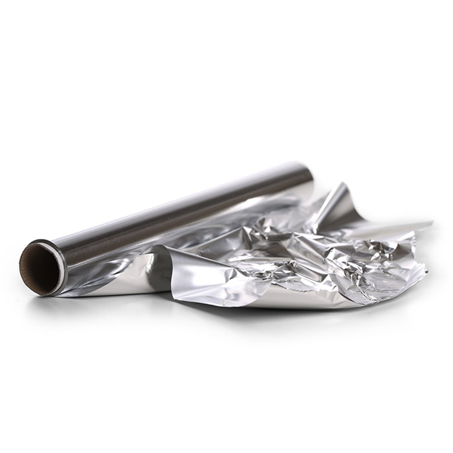 Heavy duty aluminum foil roll, suitable for various kitchen tasks.