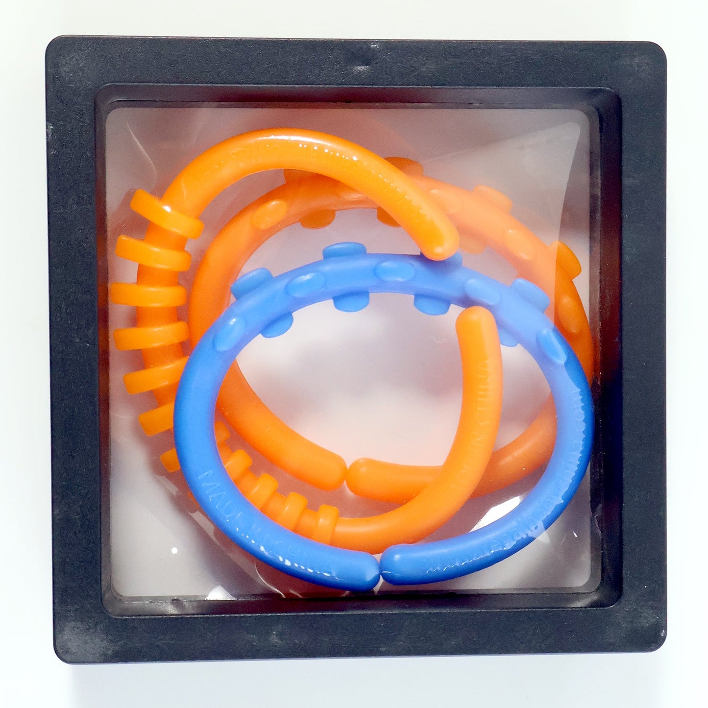 Neutral image of baby toy links at play with no specific design emphasized