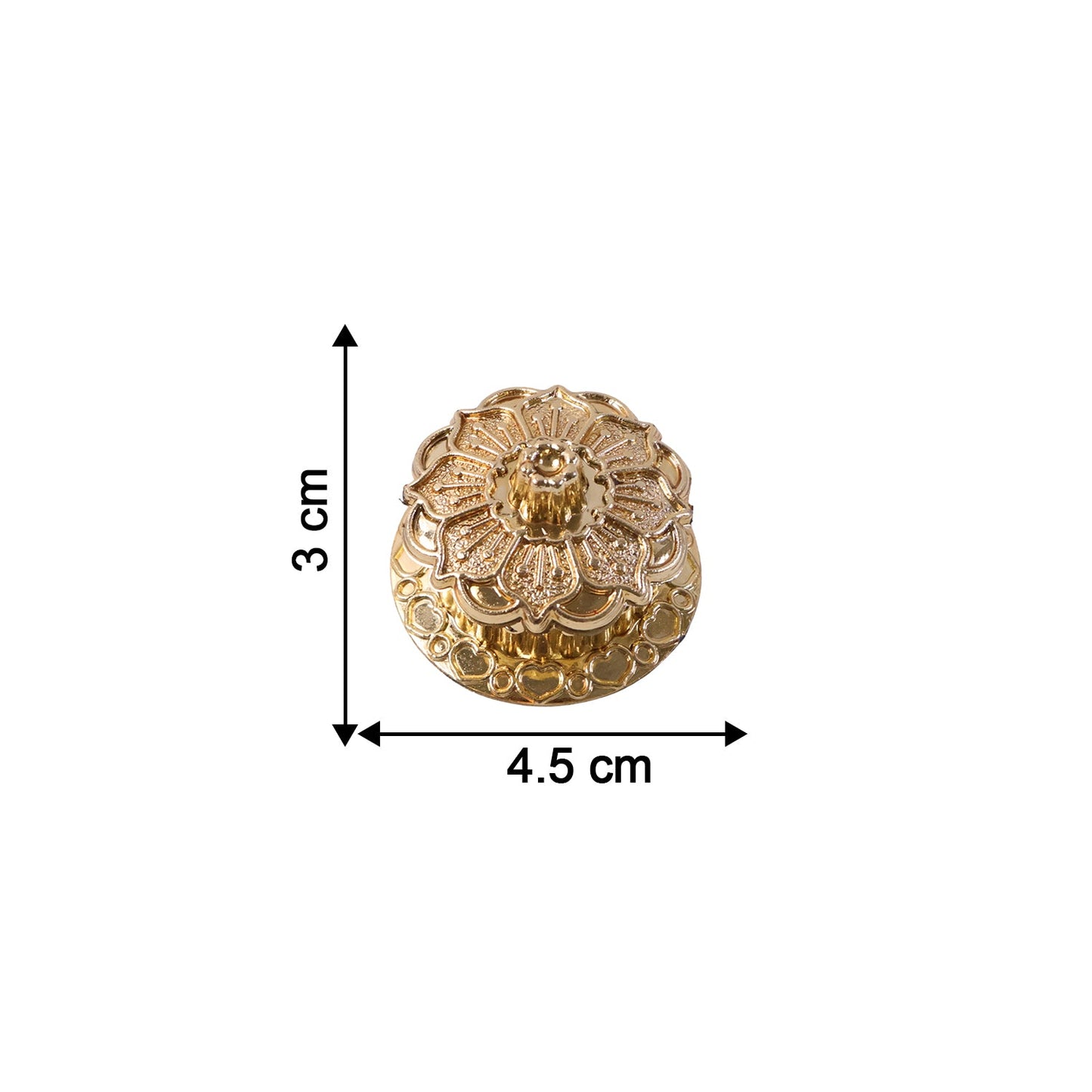 Golden kankavati used in haldi kumkum ceremonies