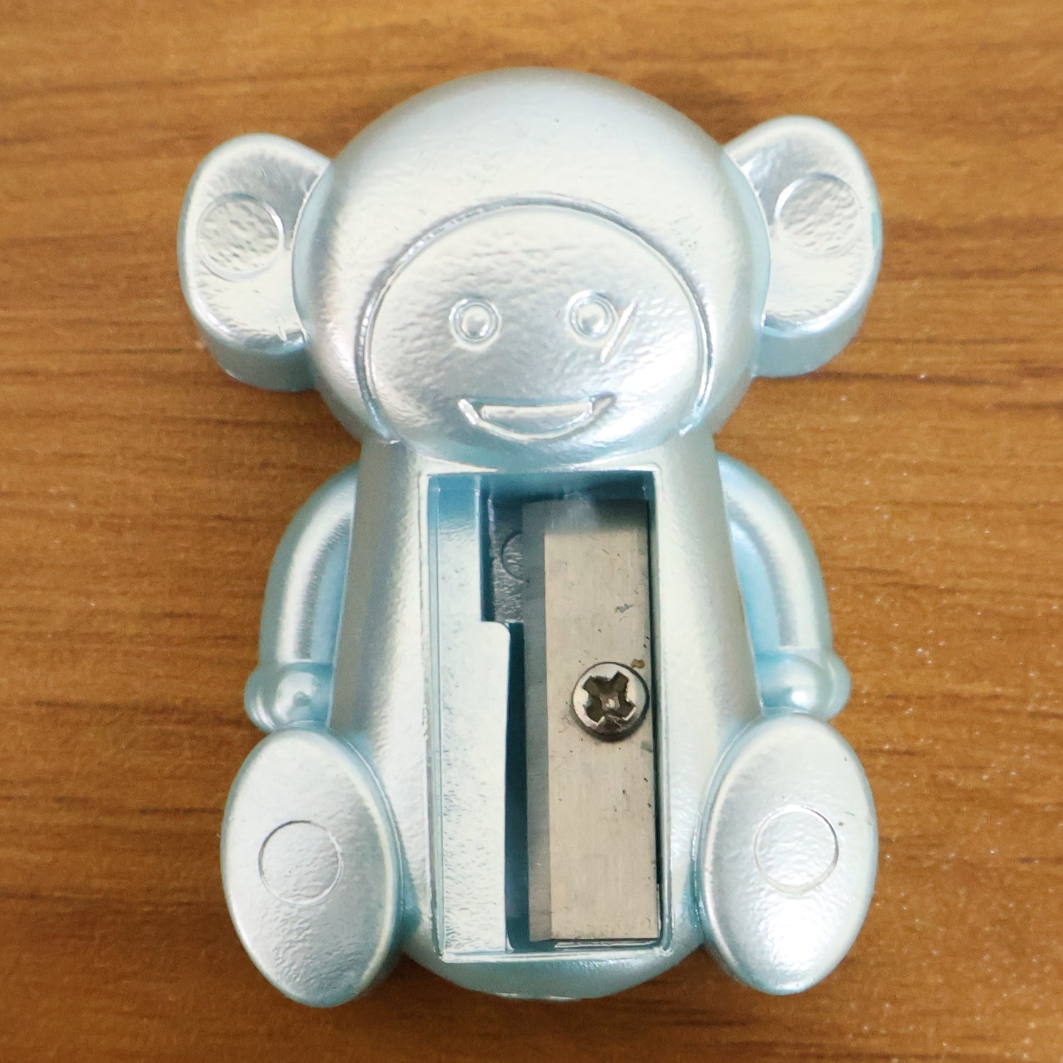 Compact and portable monkey shaped pencil sharpener for children