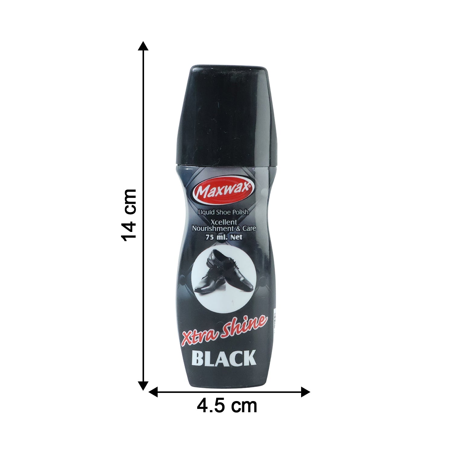 Maxwax liquid shoe polish for footwear care