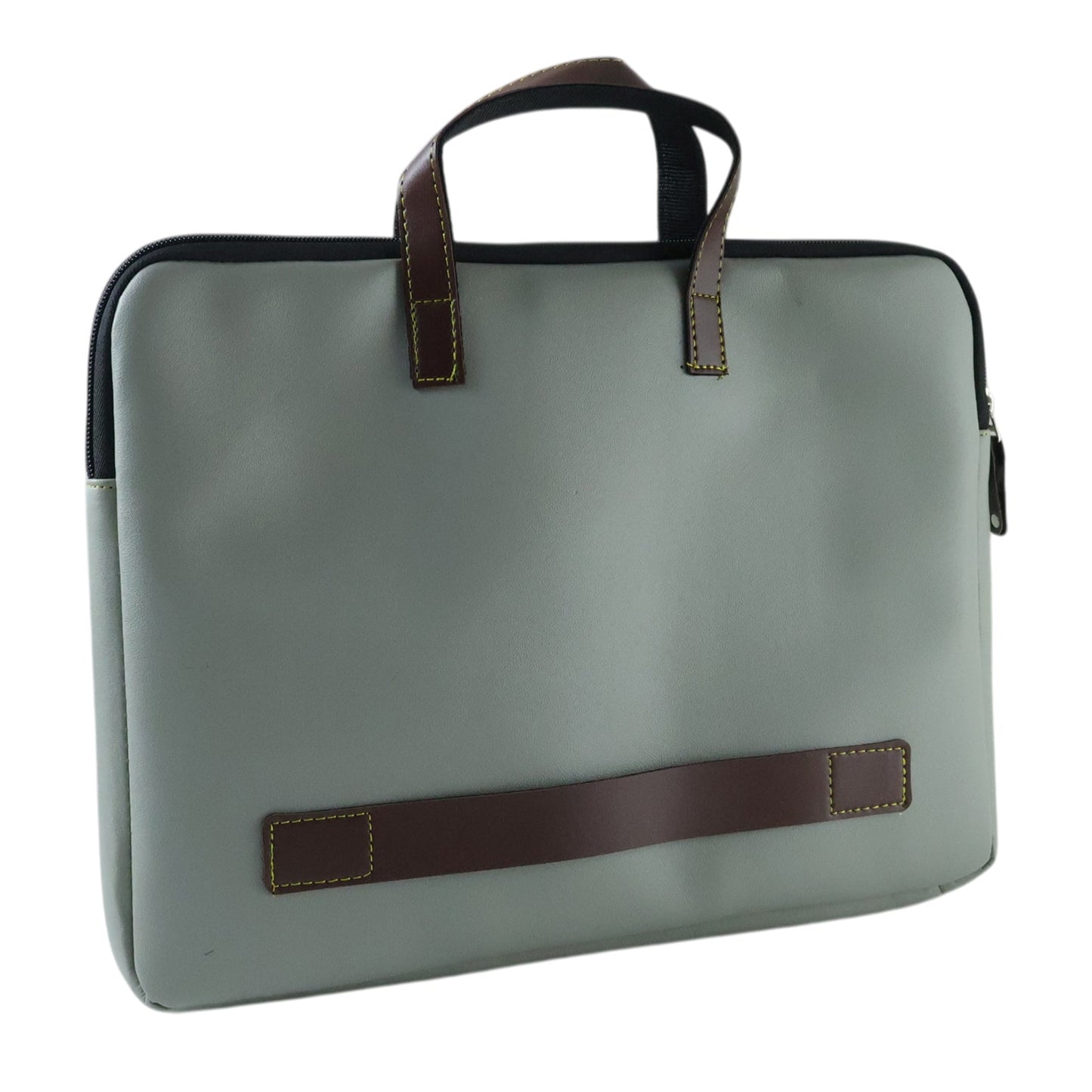Stylish business briefcase with secure zipper closure