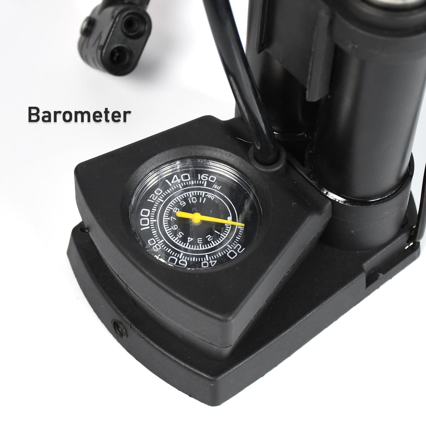 Safora portable cycle pump, lightweight and easy to carry on any bike ride.