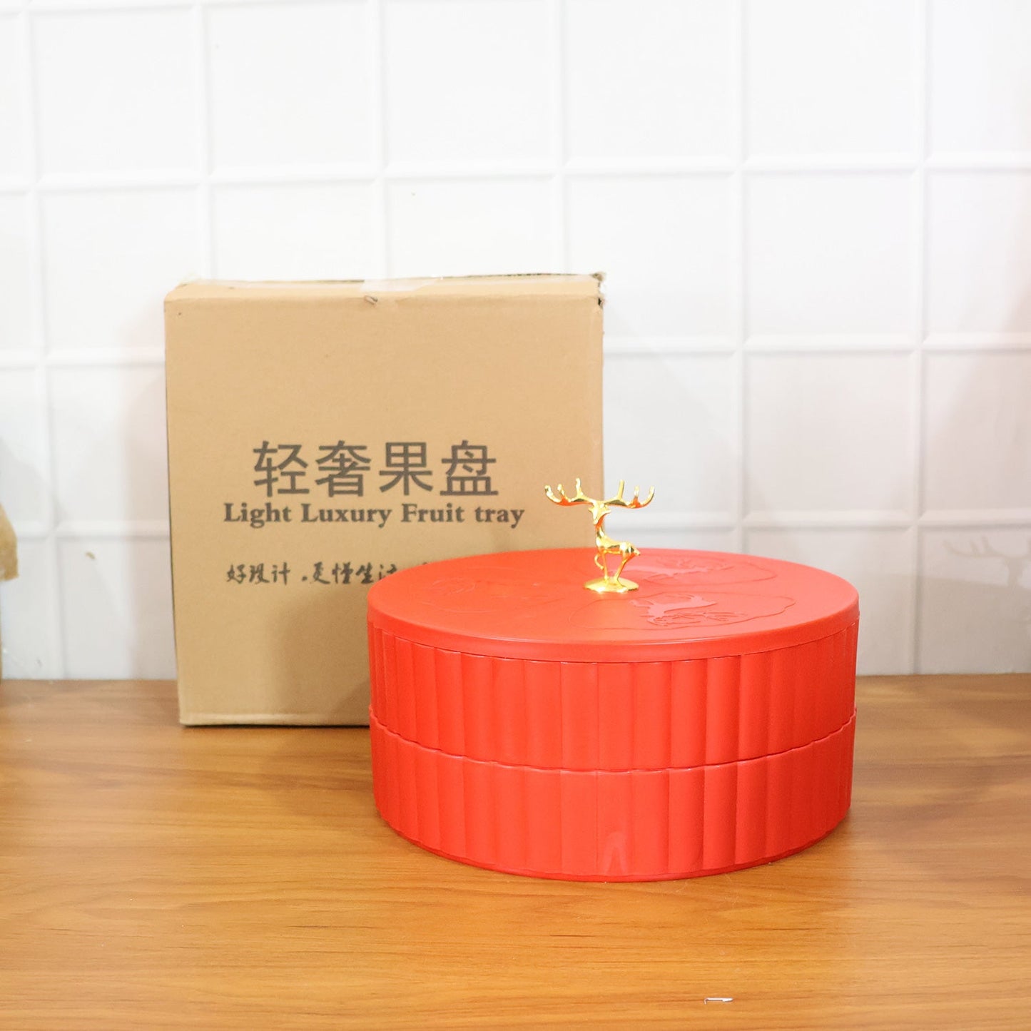 Decorative serving tray suitable for dry fruits and snacks